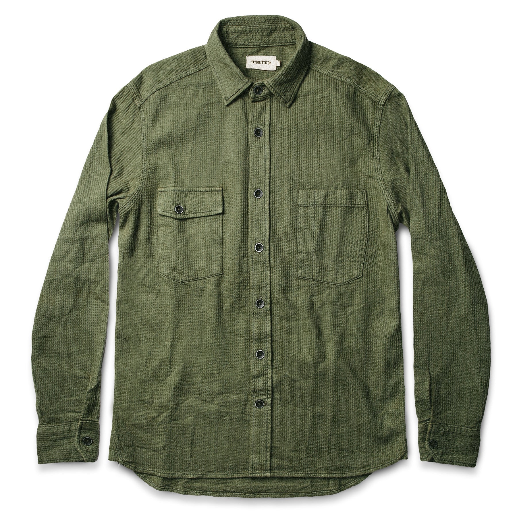 The Utility Shirt in Cone Mills Corded Army - Image 2