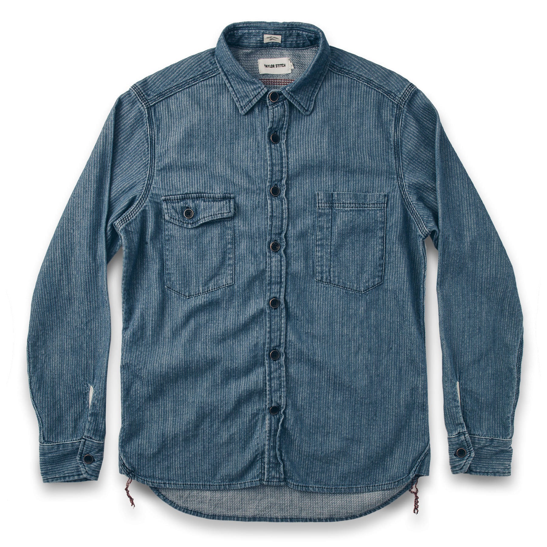 The Utility Shirt in Cone Mills Corded Indigo - Image 7