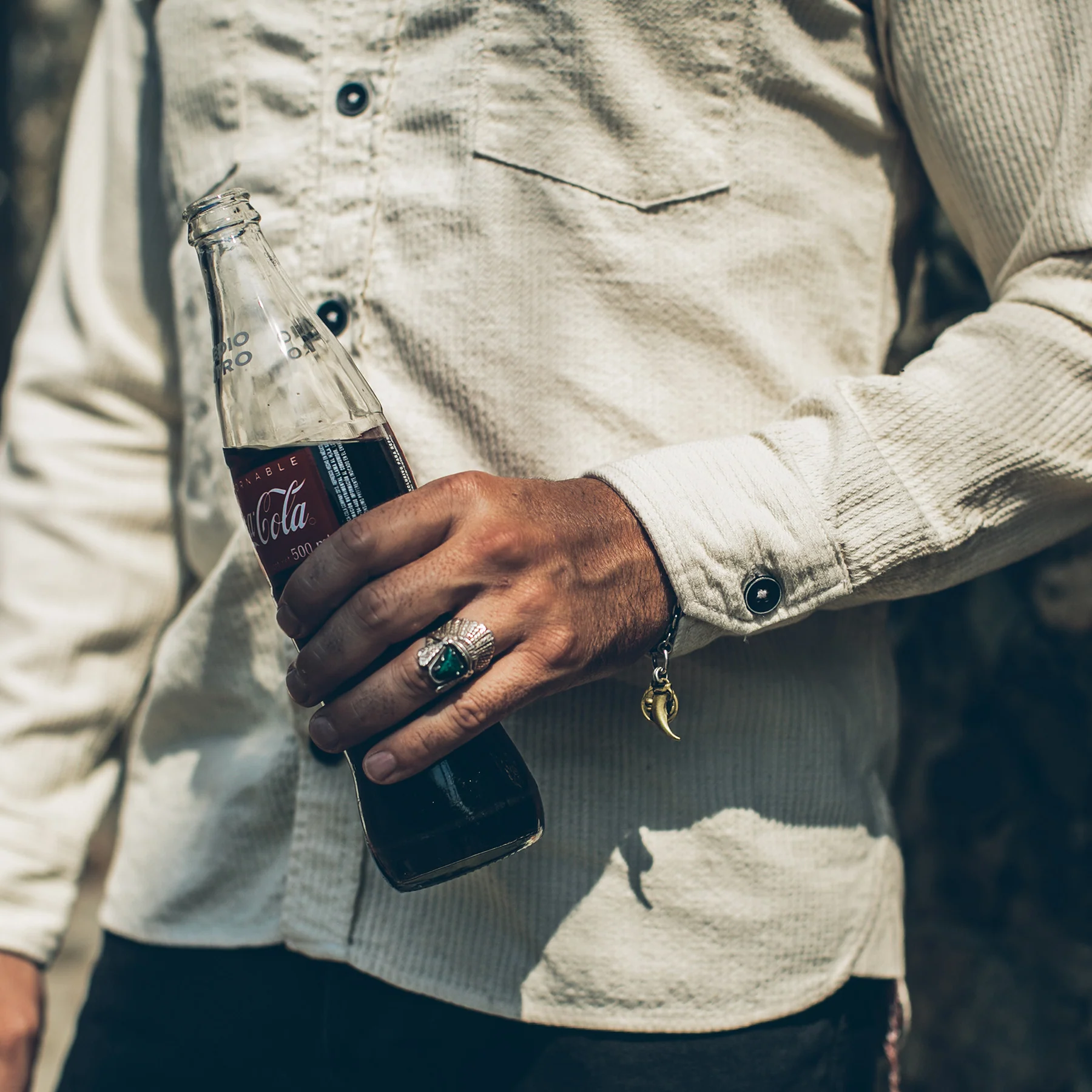 The Utility Shirt in Cone Mills Corded Natural - Image 5