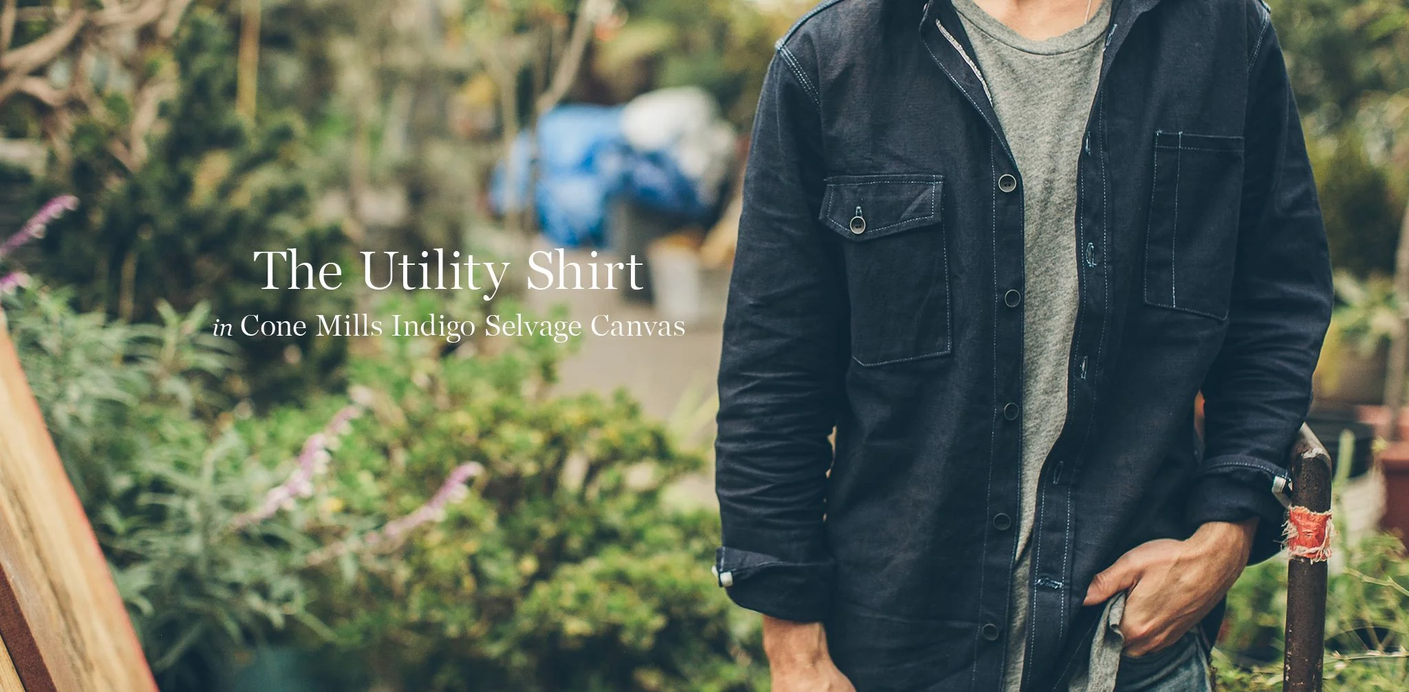 The Utility Shirt in Cone Mills Indigo Selvage Canvas - Image 13