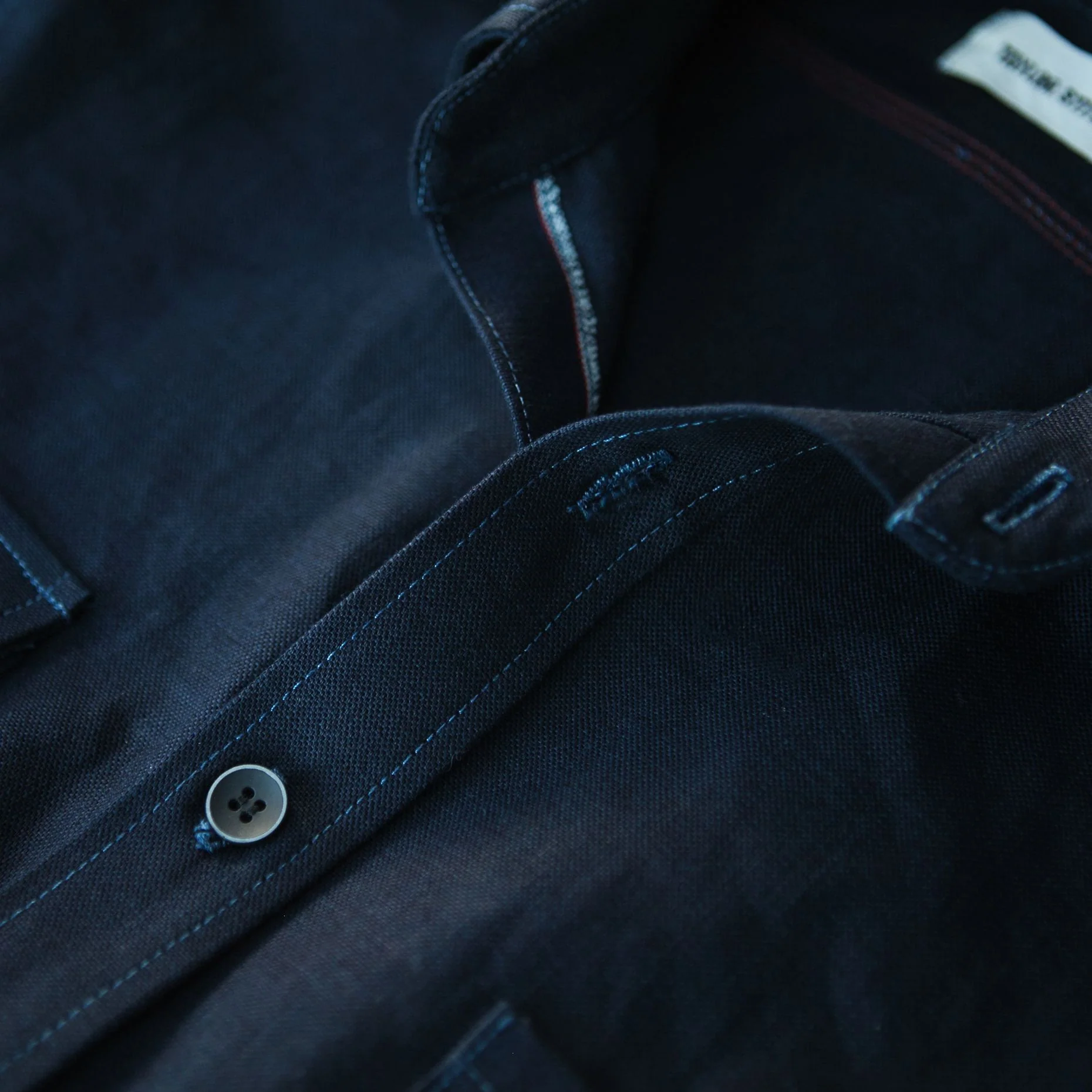 The Utility Shirt in Cone Mills Indigo Selvage Canvas - Image 6
