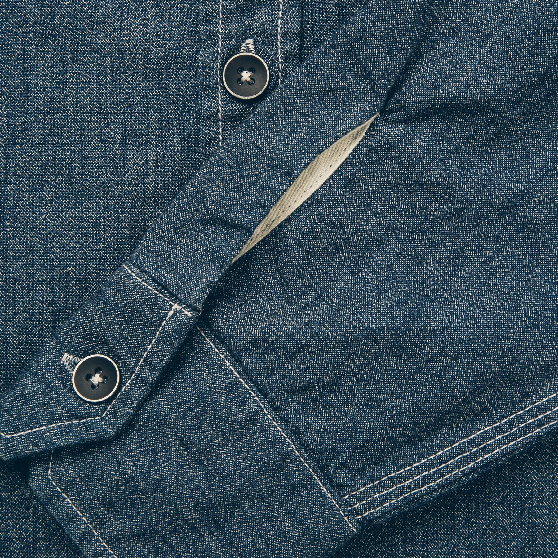 The Utility Shirt in Indigo Salt & Pepper Chambray - Image 8