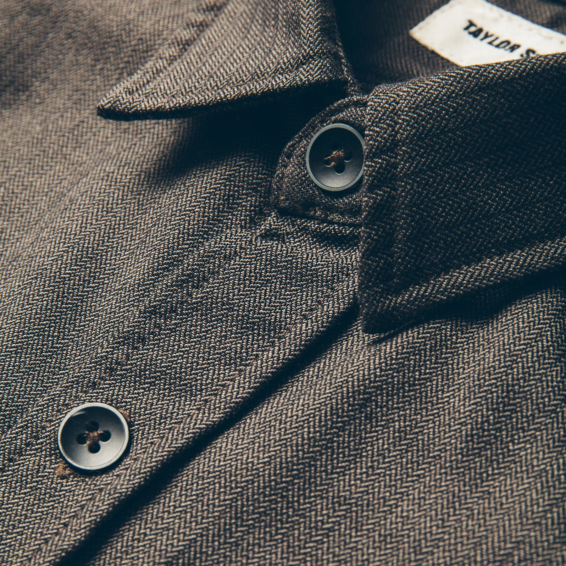 The Utility Shirt in Moss Merino 4S Herringbone - Image 6