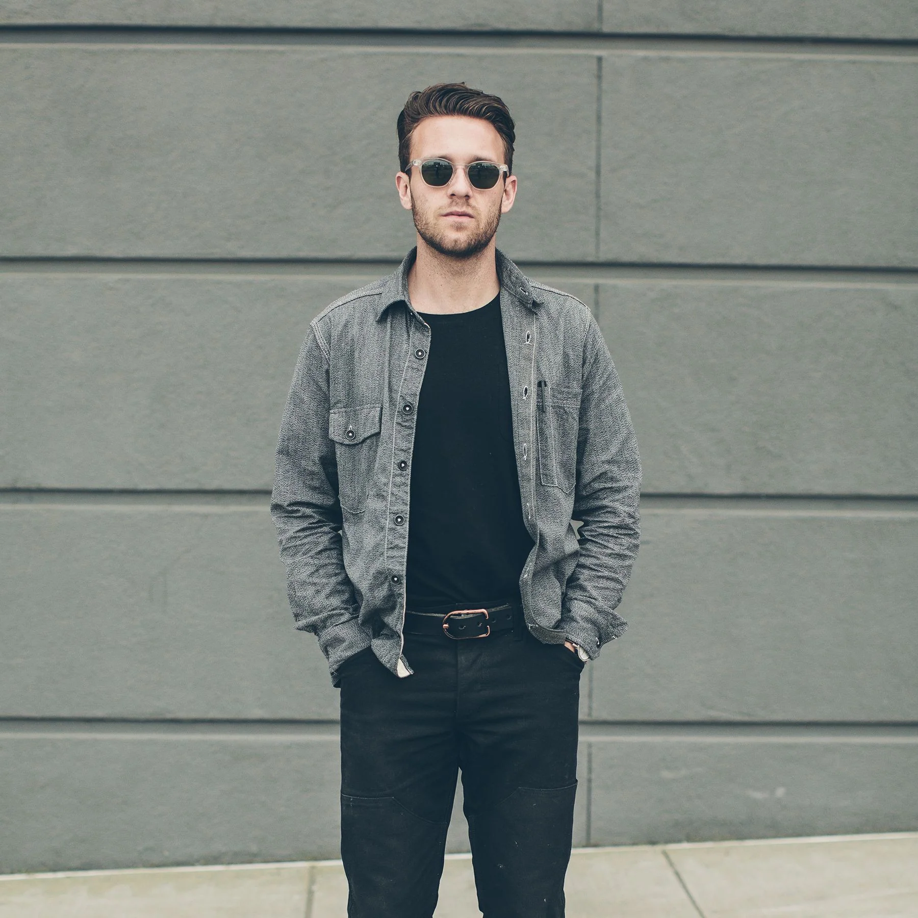 The Utility Shirt in Salt & Pepper Chambray - Image 2