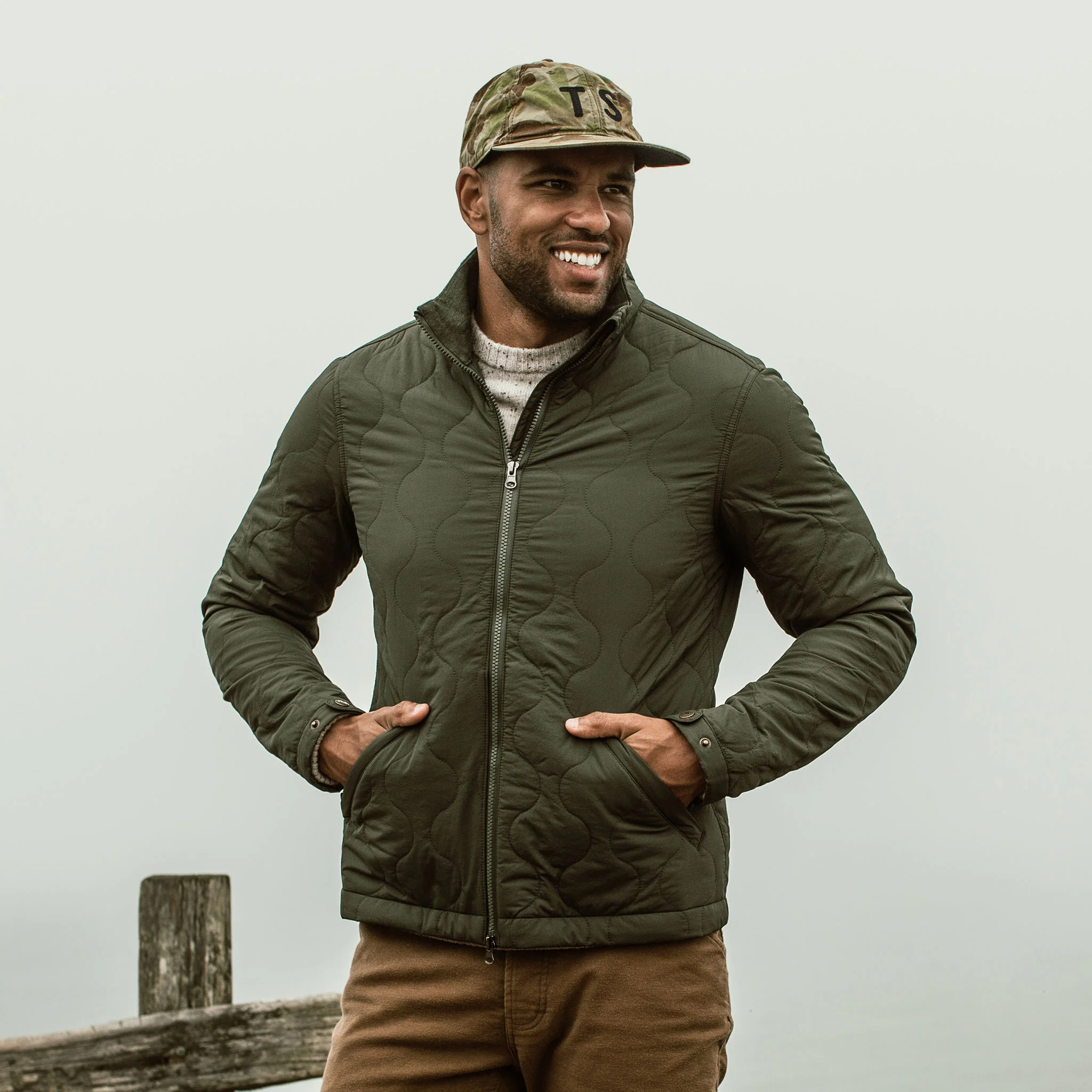 The Vertical Jacket in Olive - Image 2