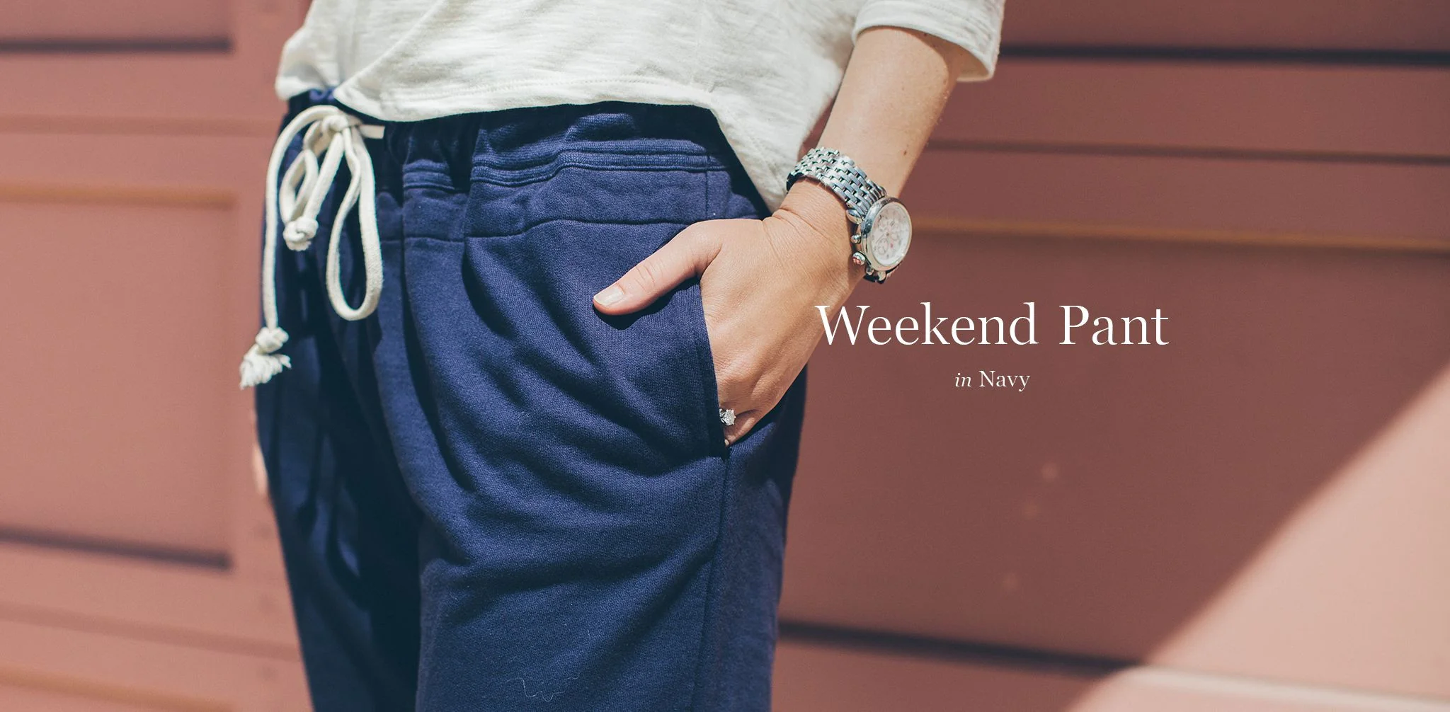 The Weekend Pant in Navy - Image 9