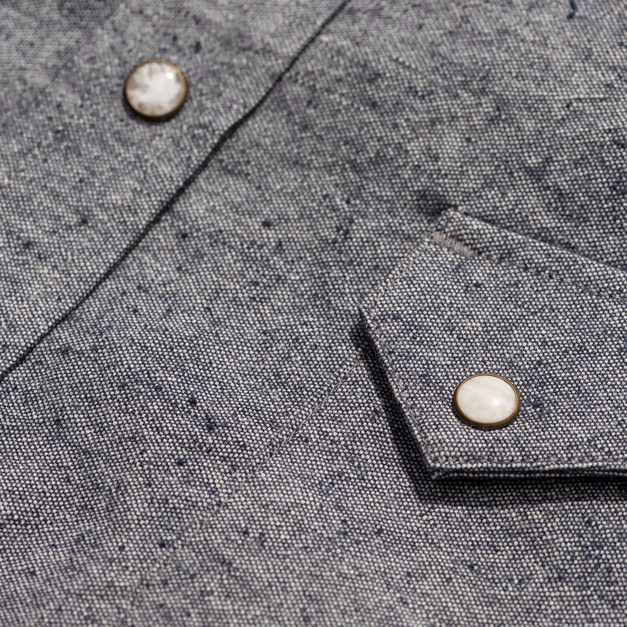 The Western Shirt in Upcycled Chambray - Image 10