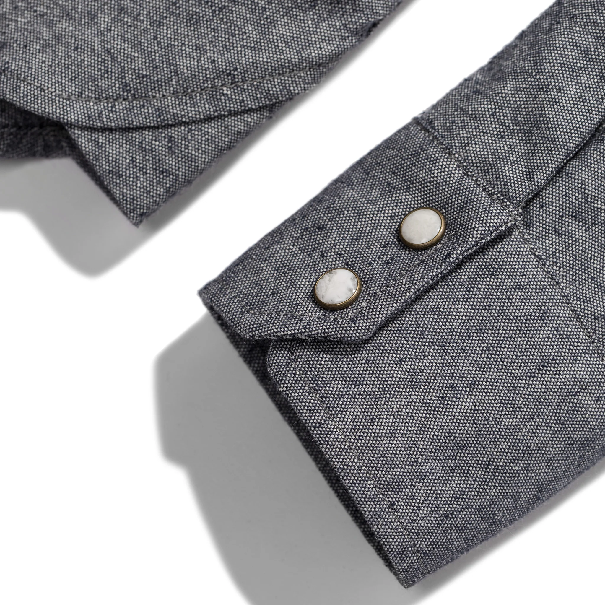 The Western Shirt in Upcycled Chambray - Image 11