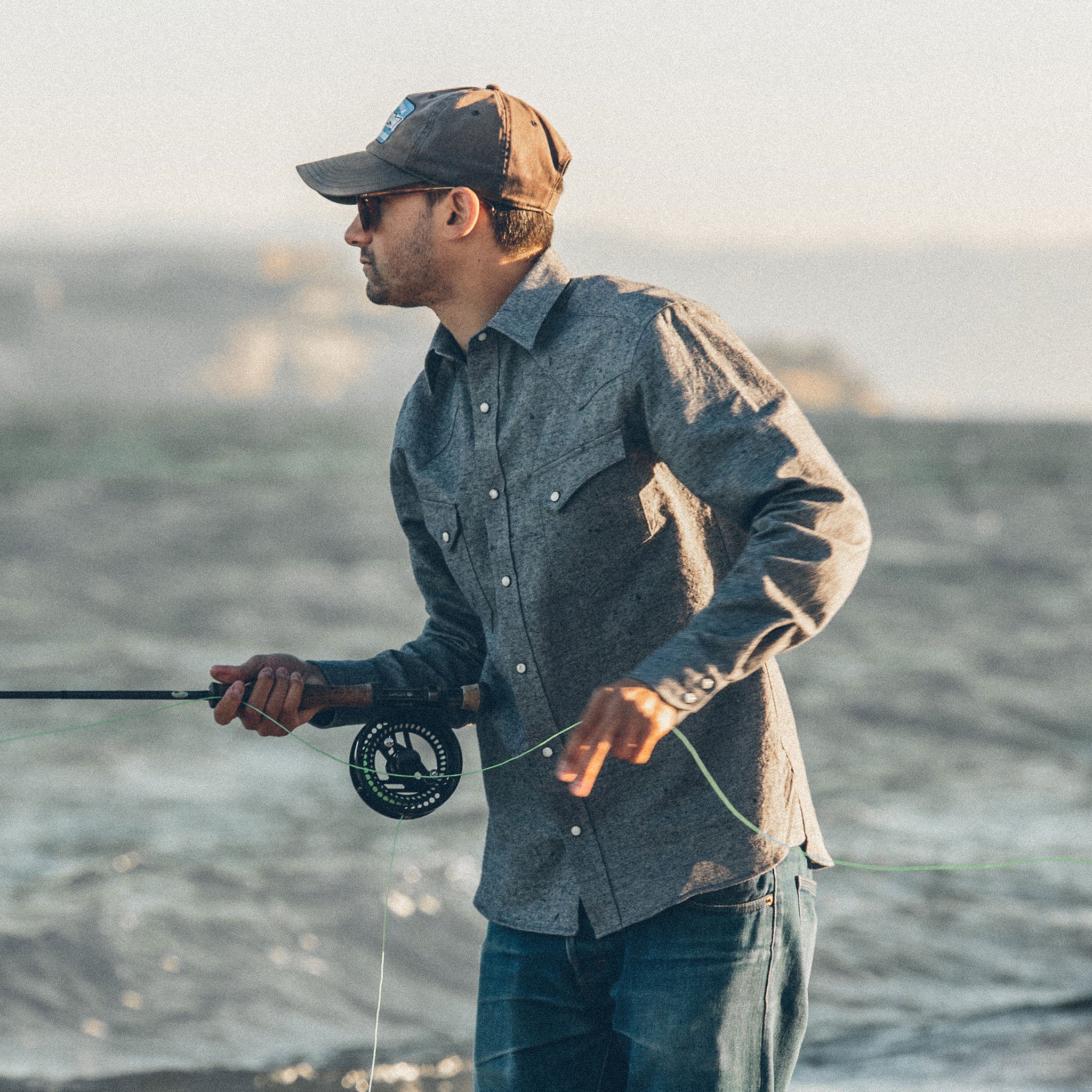 The Western Shirt in Upcycled Chambray - Image 2