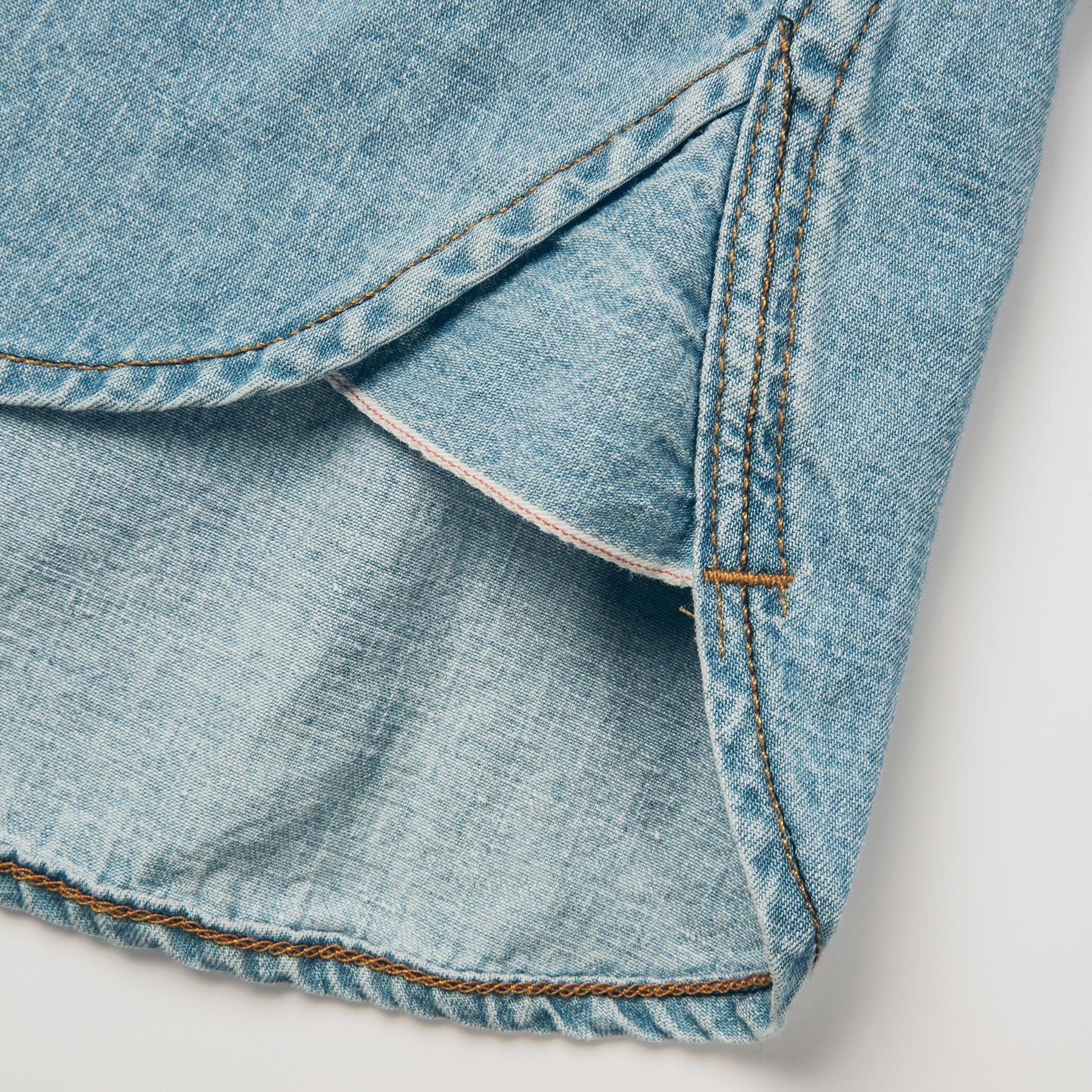 The Western Shirt in Washed Indigo - Image 8