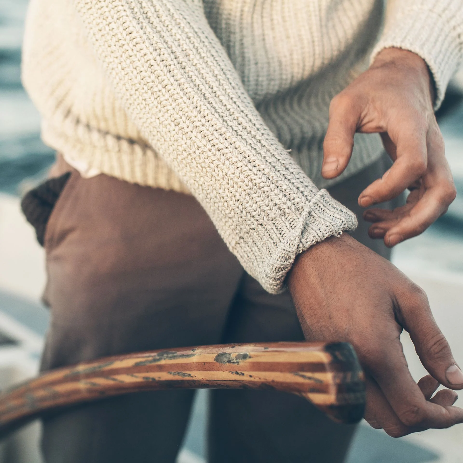 The Whaler Sweater in Ash - Image 5