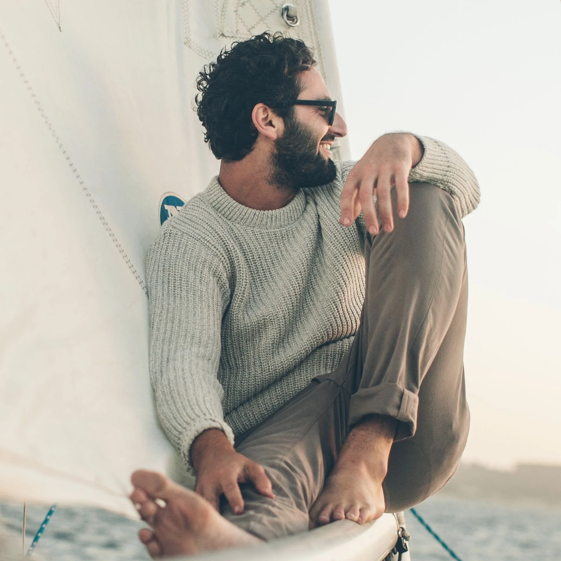 The Whaler Sweater in Ash - Image 6