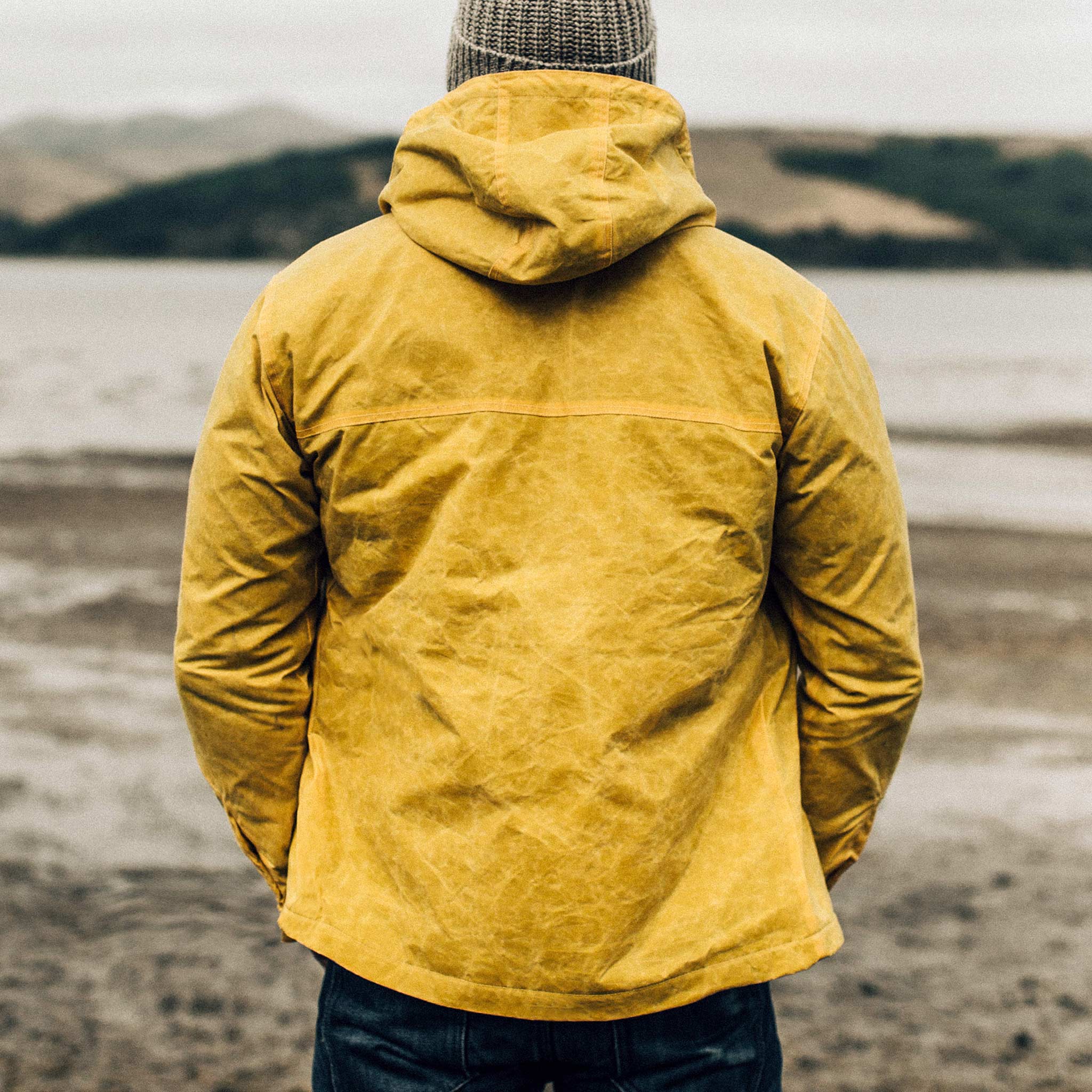 The Winslow Parka in Mustard Waxed Canvas - Image 4