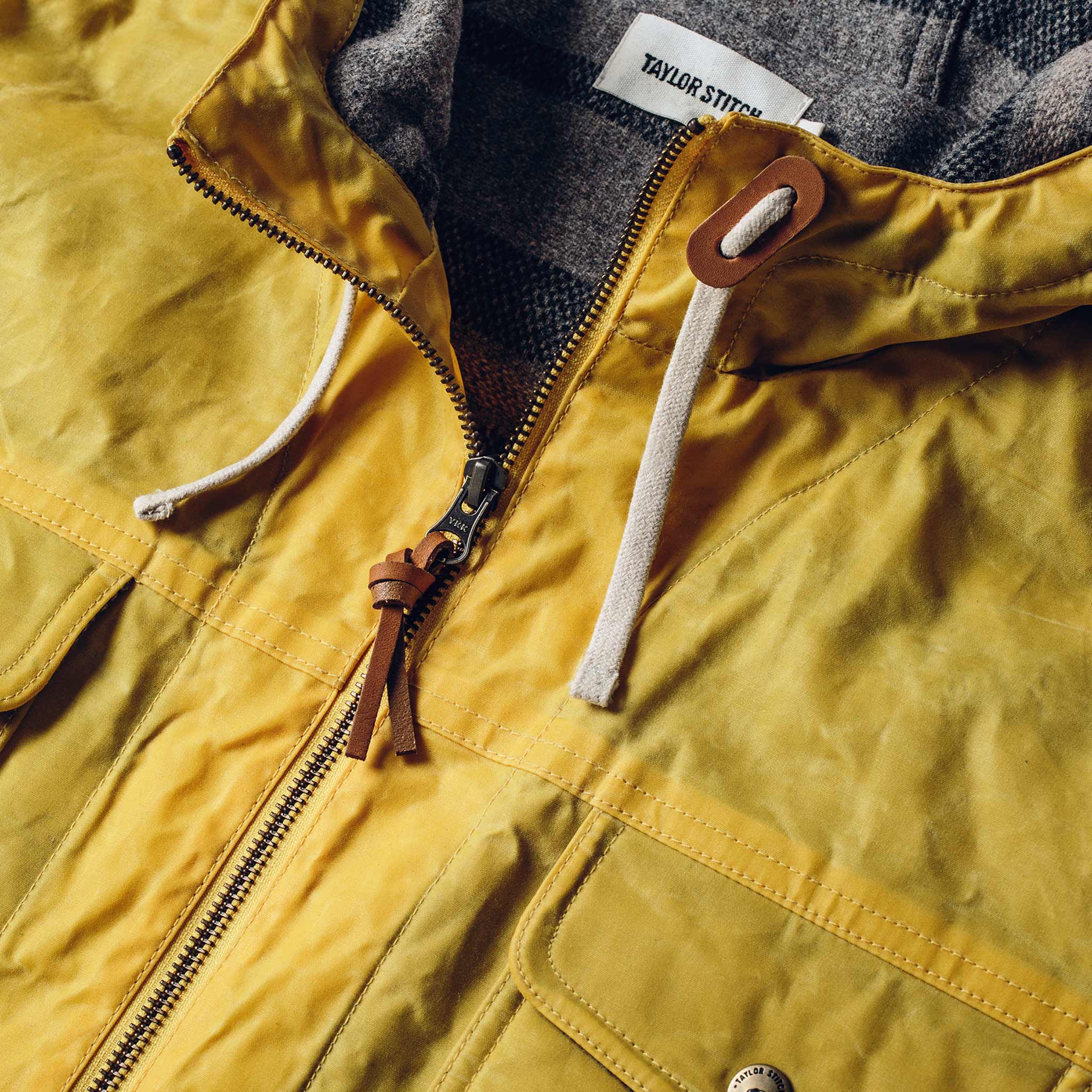 The Winslow Parka in Mustard Waxed Canvas - Image 7