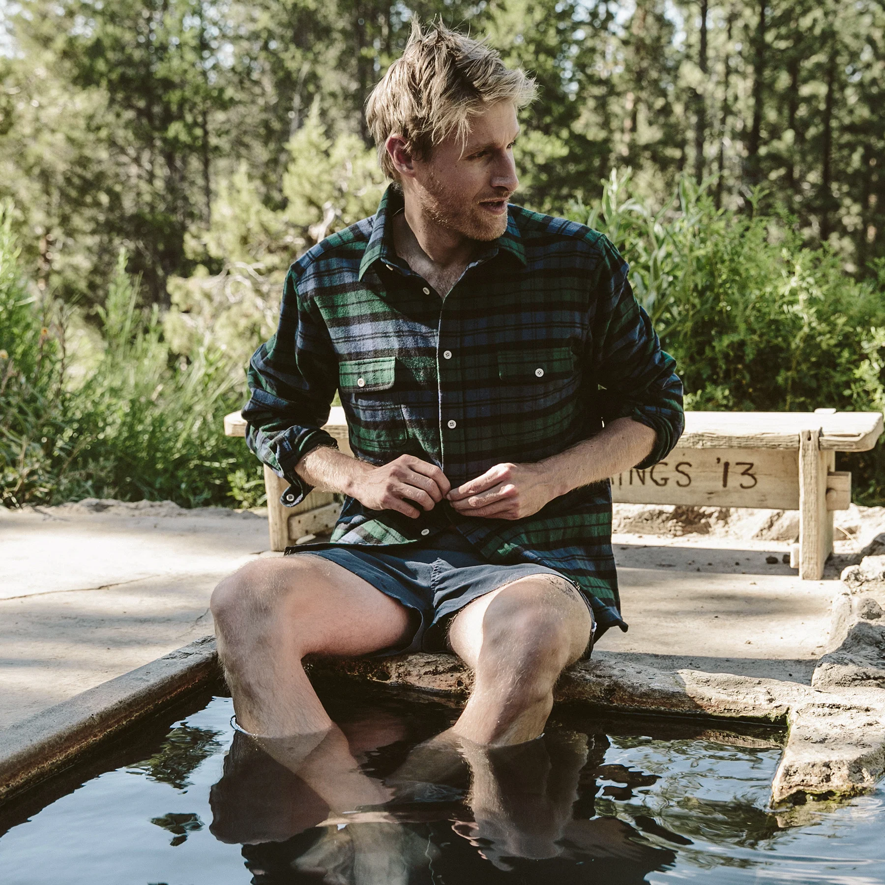 The Yosemite Shirt in Blackwatch Plaid - Image 5
