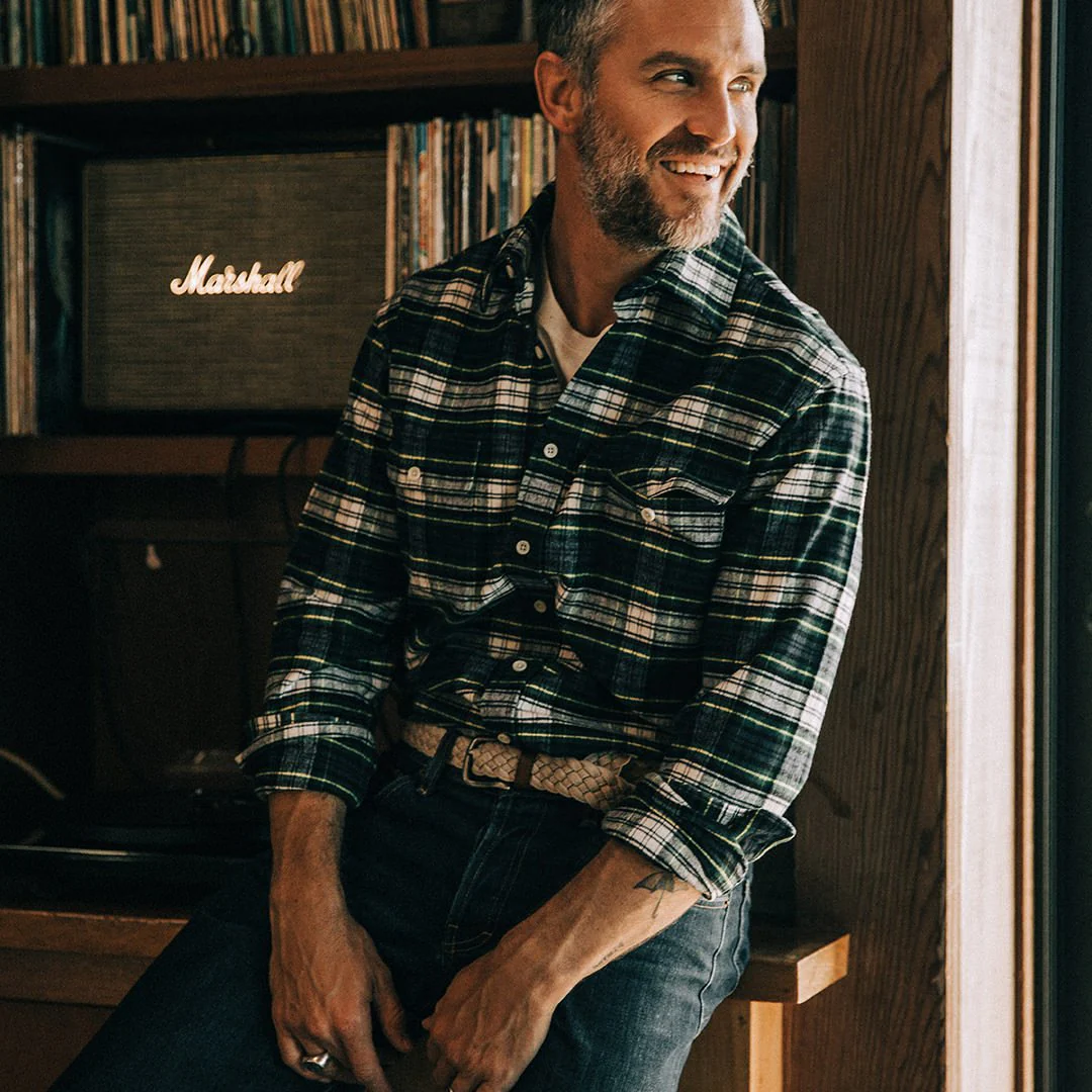 The Yosemite Shirt in Blue Tartan - Image 2
