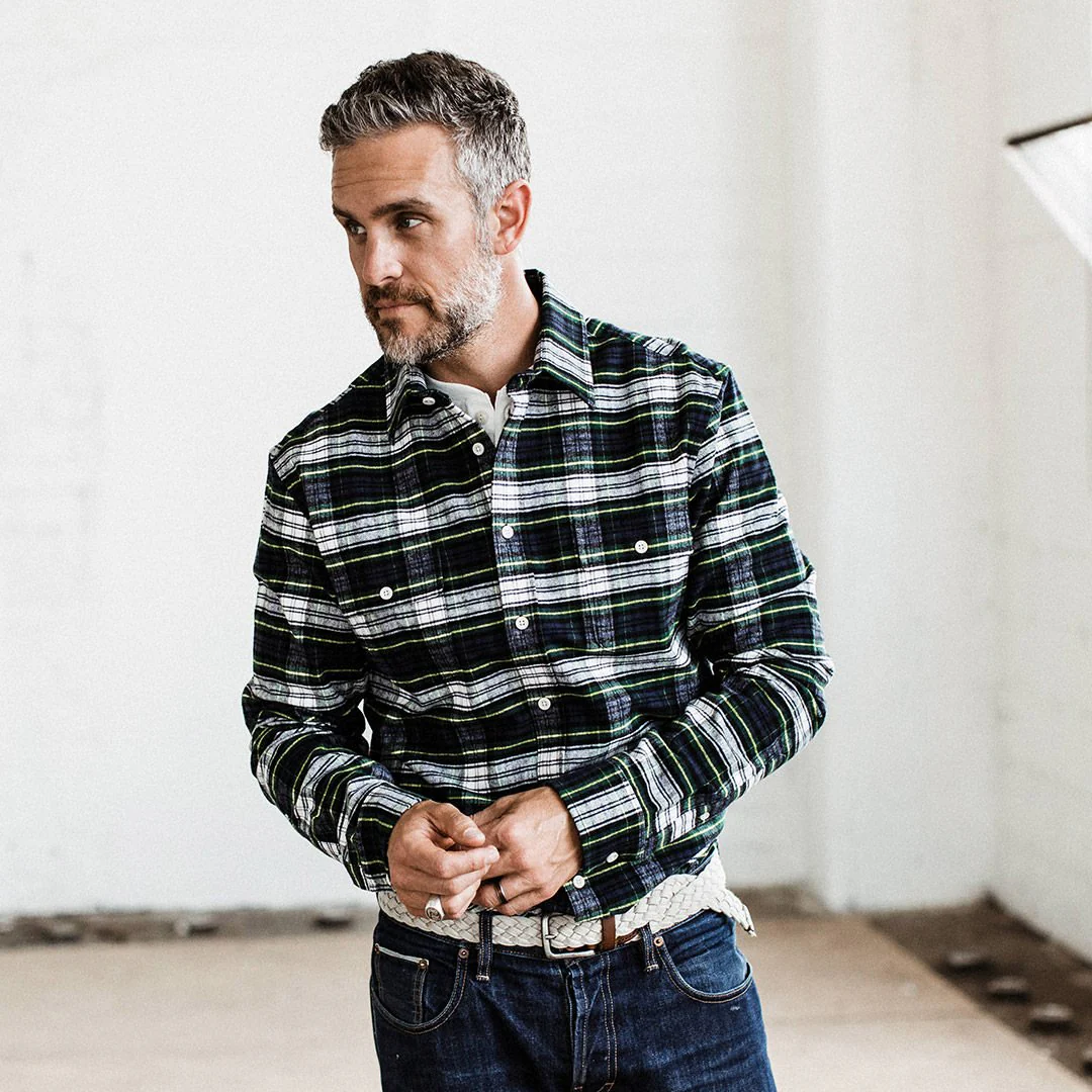 The Yosemite Shirt in Blue Tartan - Image 3