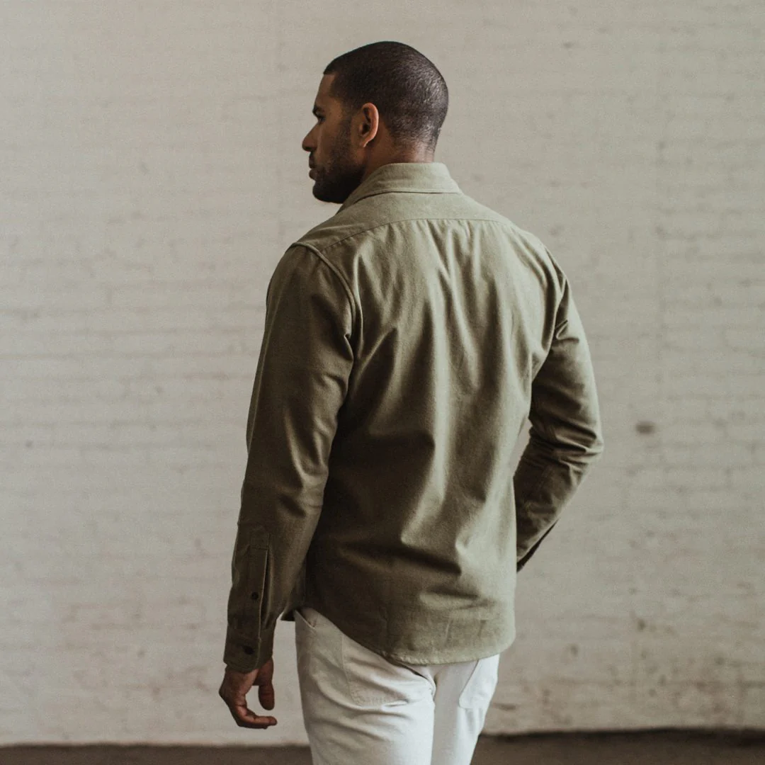 The Yosemite Shirt in Dusty Army - Image 3