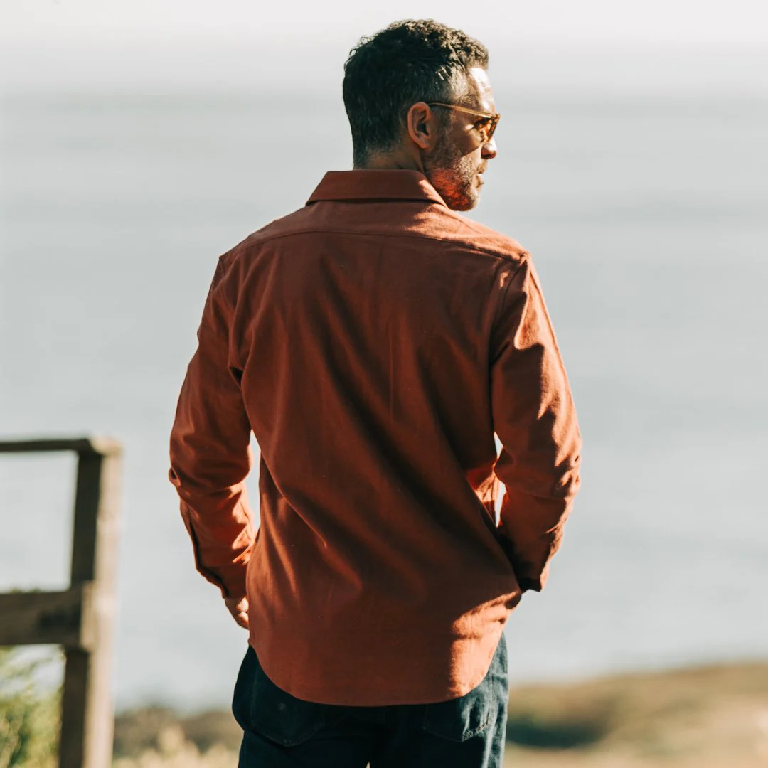 The Yosemite Shirt in Dusty Red - Image 4