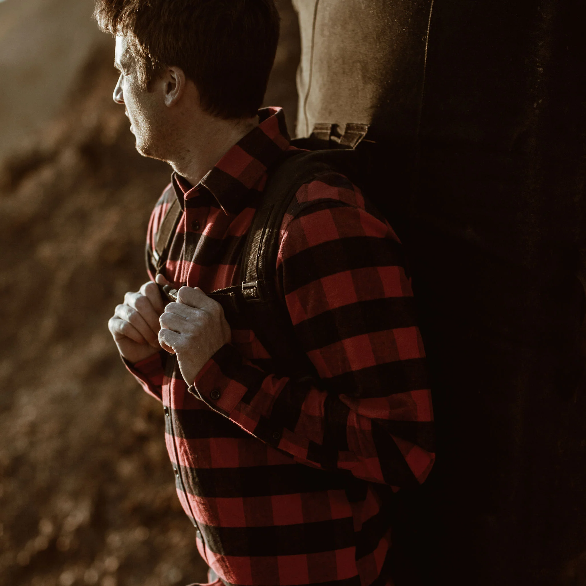 The Yosemite Shirt in Red Buffalo Plaid - Image 4