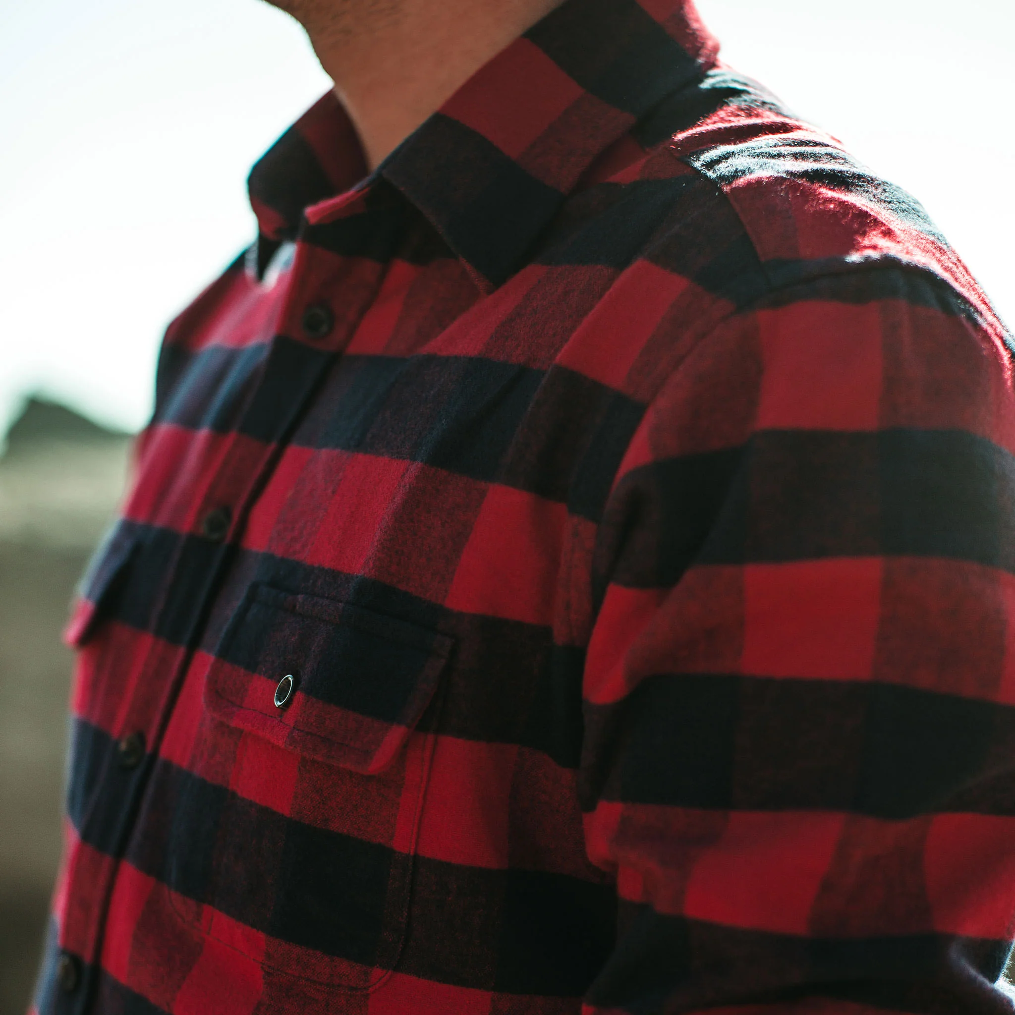 The Yosemite Shirt in Red Buffalo Plaid - Image 5