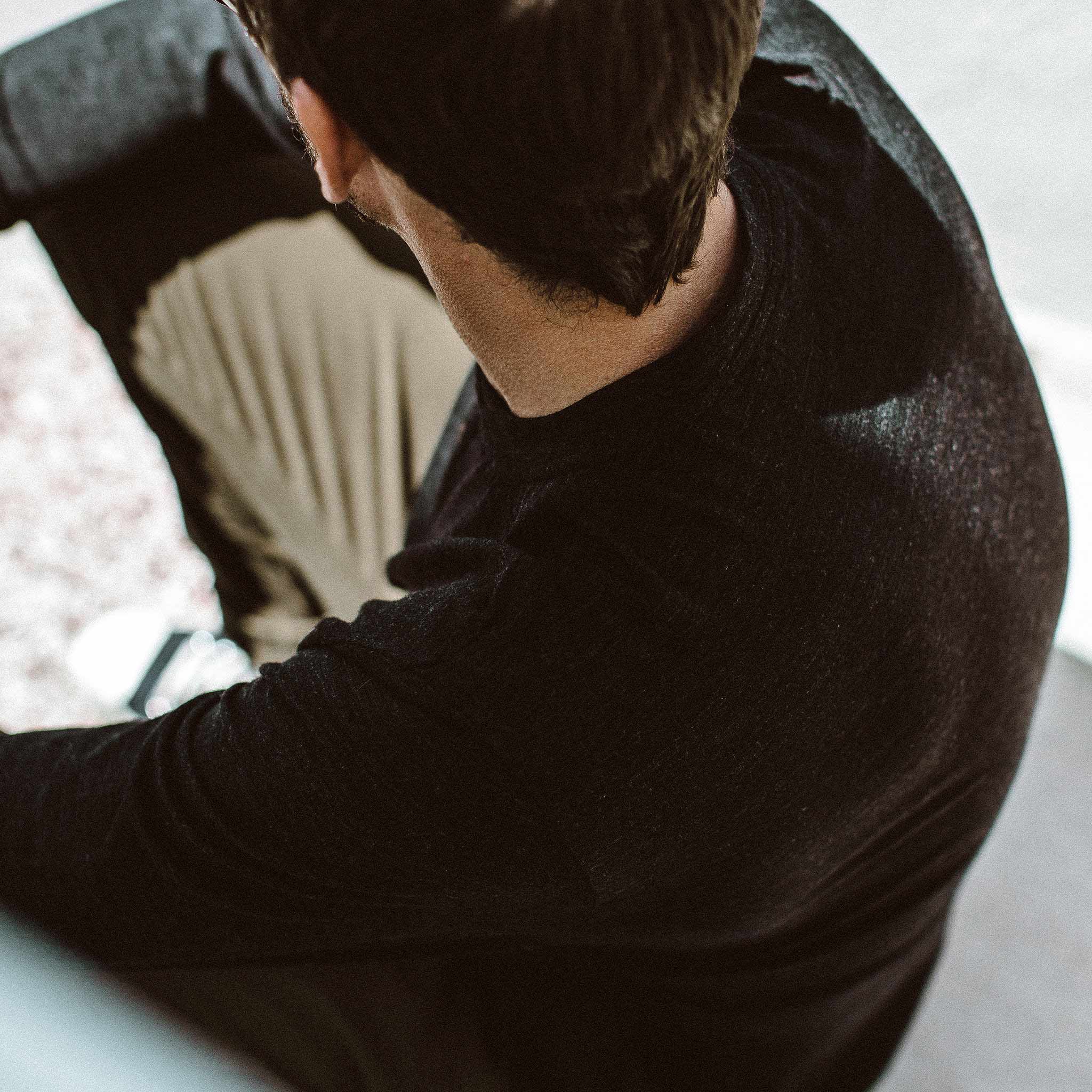 The Zaha Henley in Heather Black - Image 4