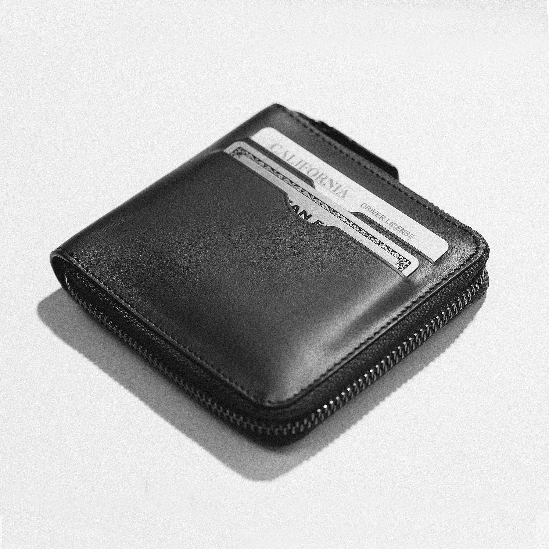 The Zip Wallet in Black - Image 3