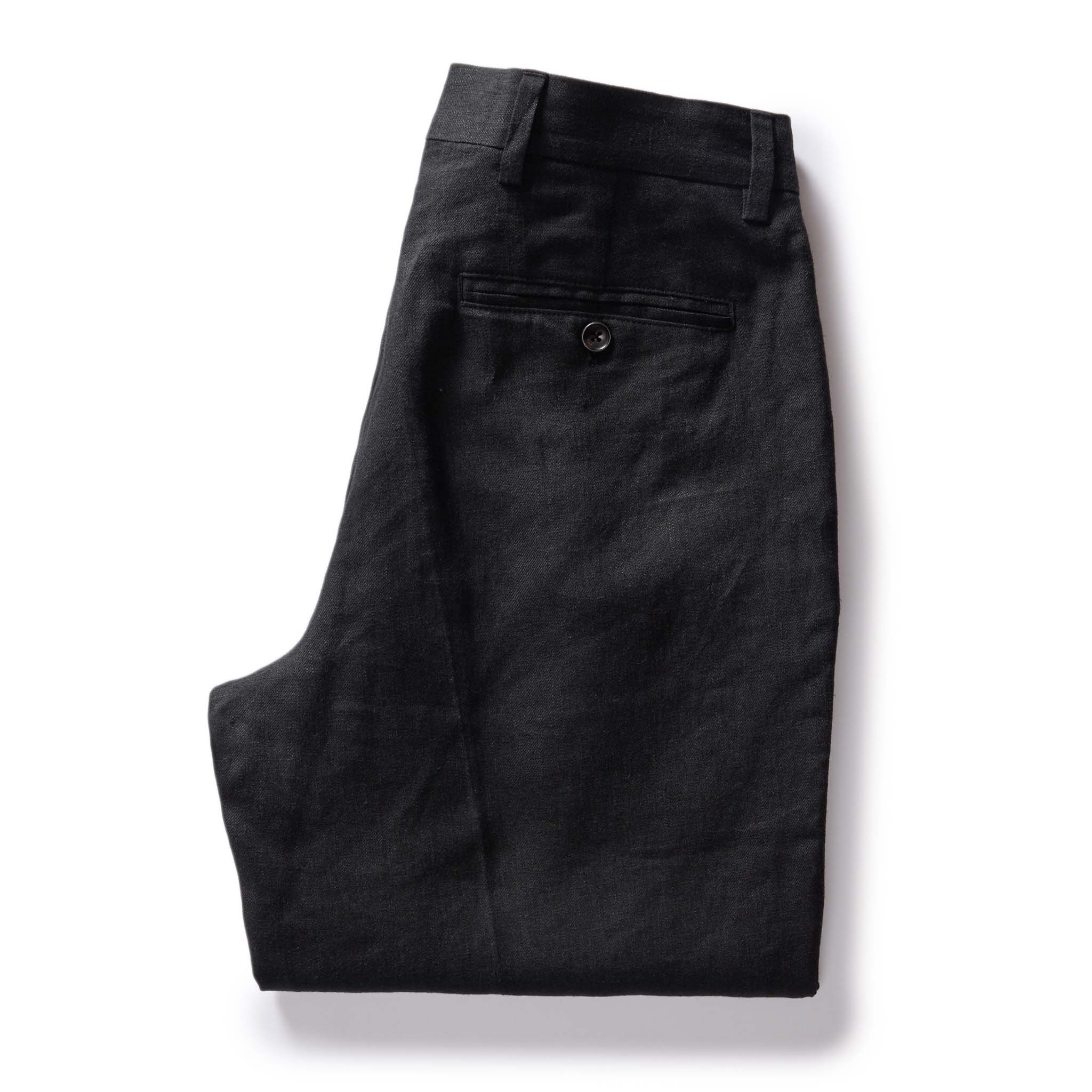 The Thomas Trouser in Coal Linen Twill - Image 9