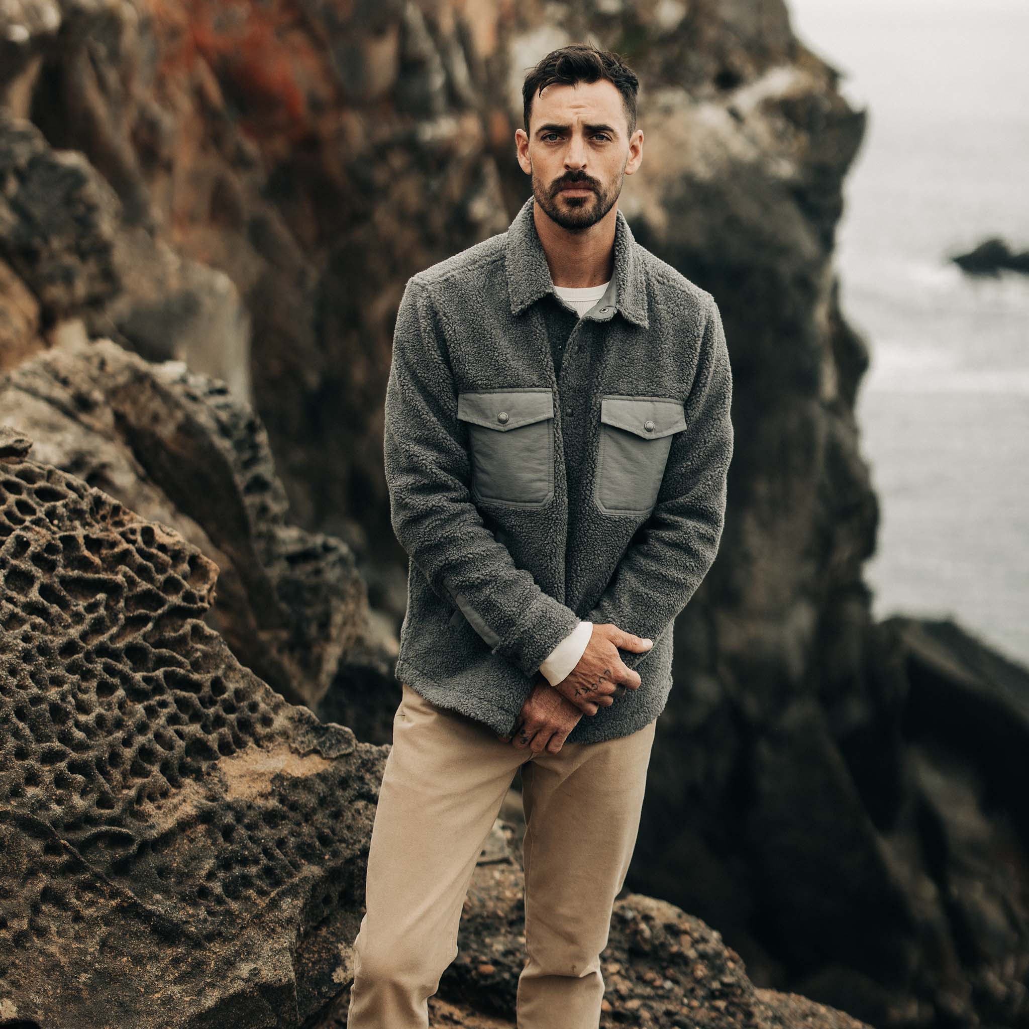 The Timberline Jacket in Greystone Fleece - Image 2