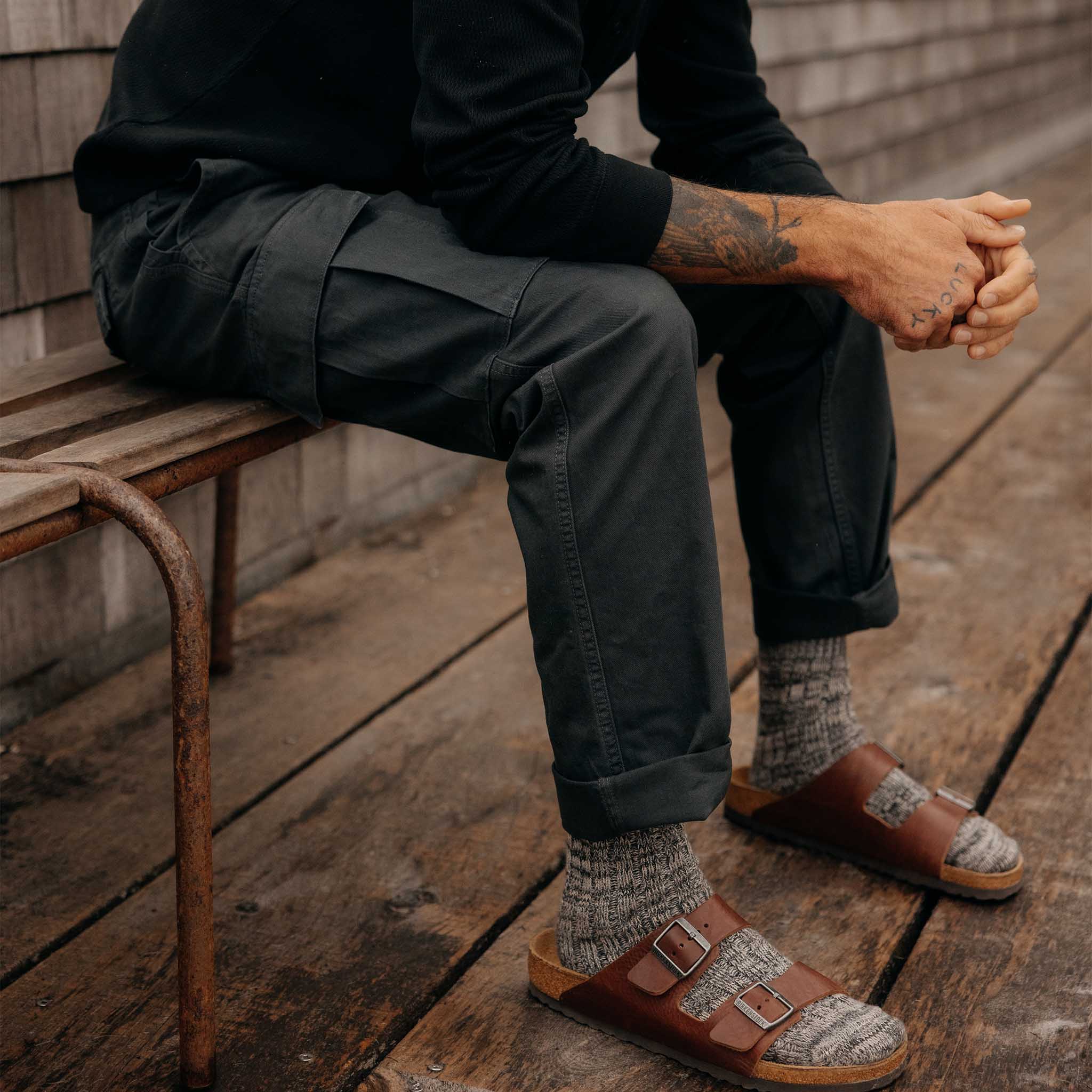 The Tommie Pant in Faded Black - Image 4