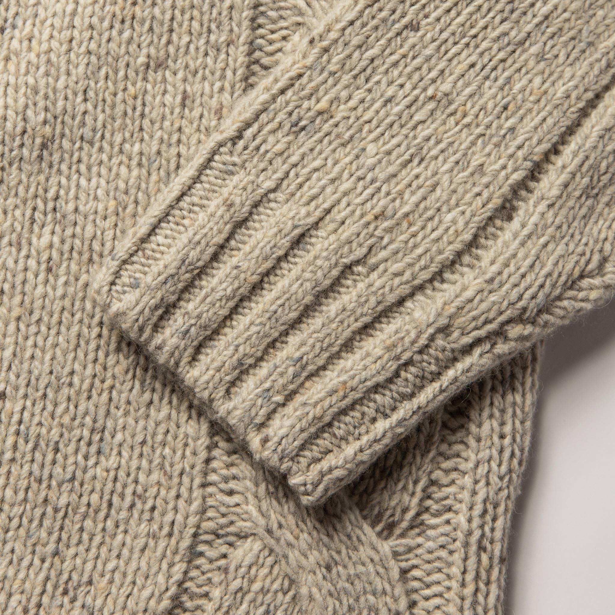 The Topside Sweater in Natural Cable Knit - Image 6