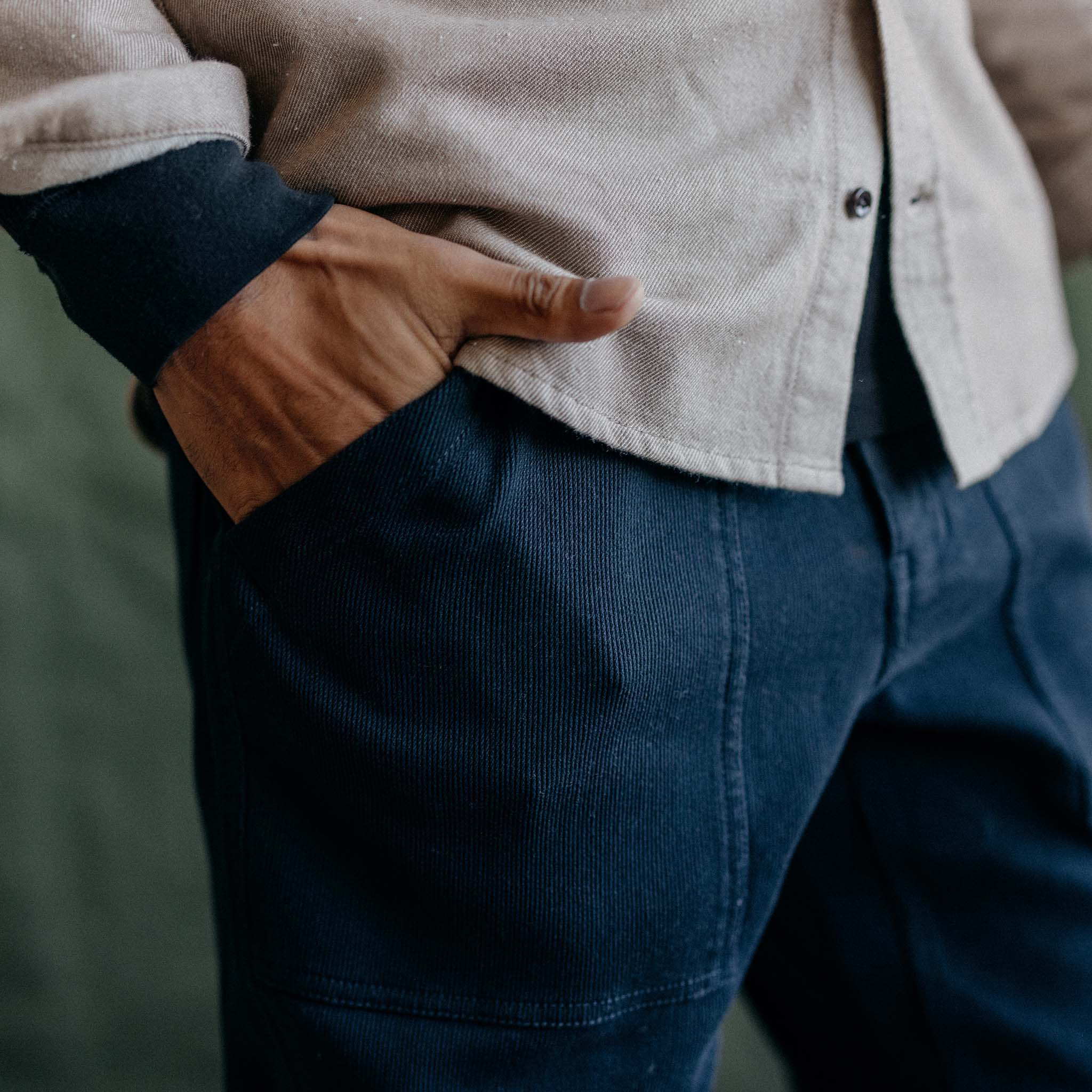 The Trail Pant in Dark Navy Bedford Cord - Image 3