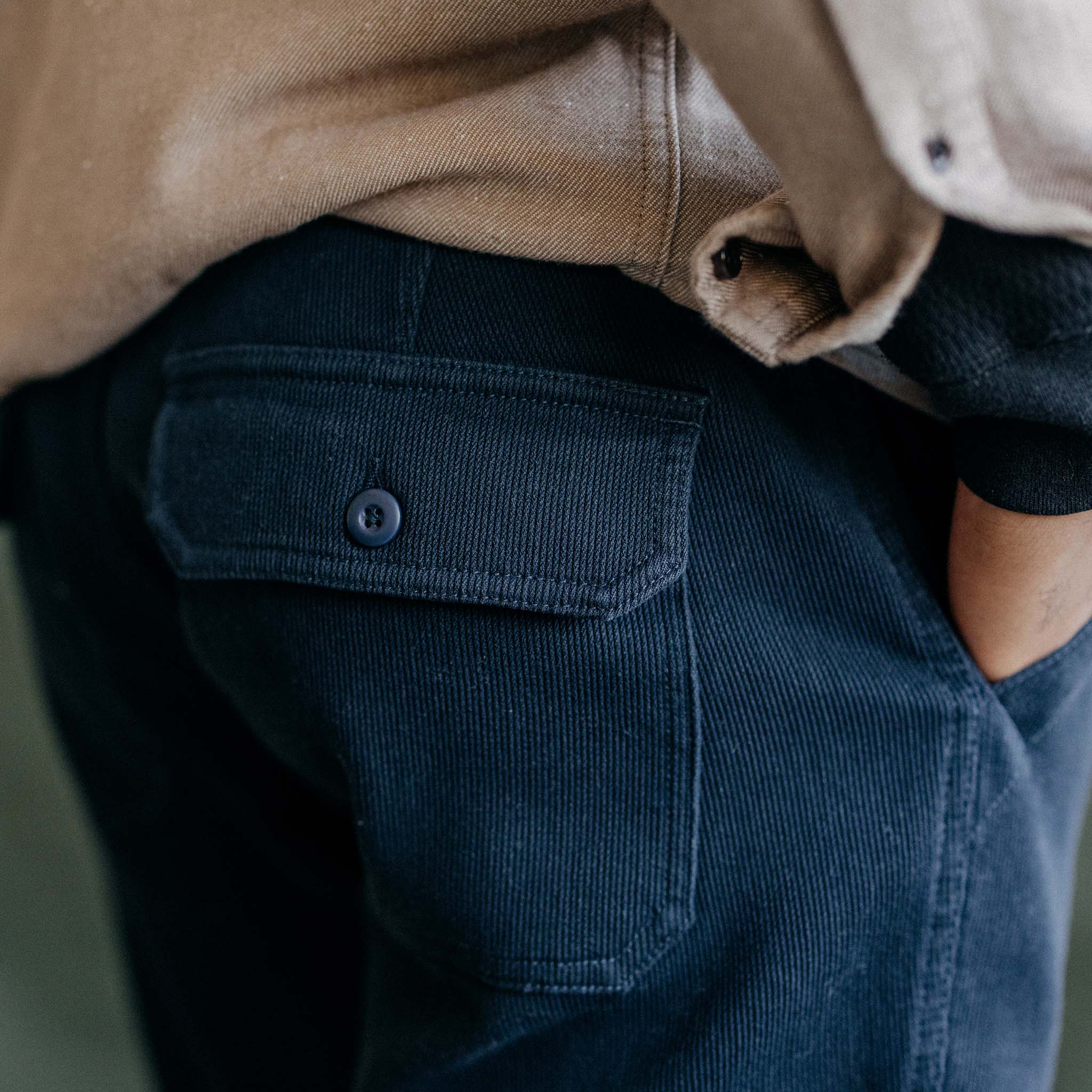 The Trail Pant in Dark Navy Bedford Cord - Image 4