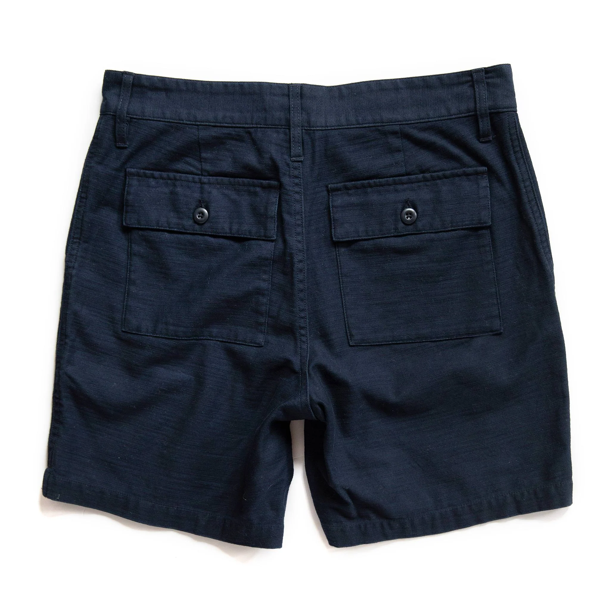 The Trail Short in Navy Reverse Sateen - Image 8