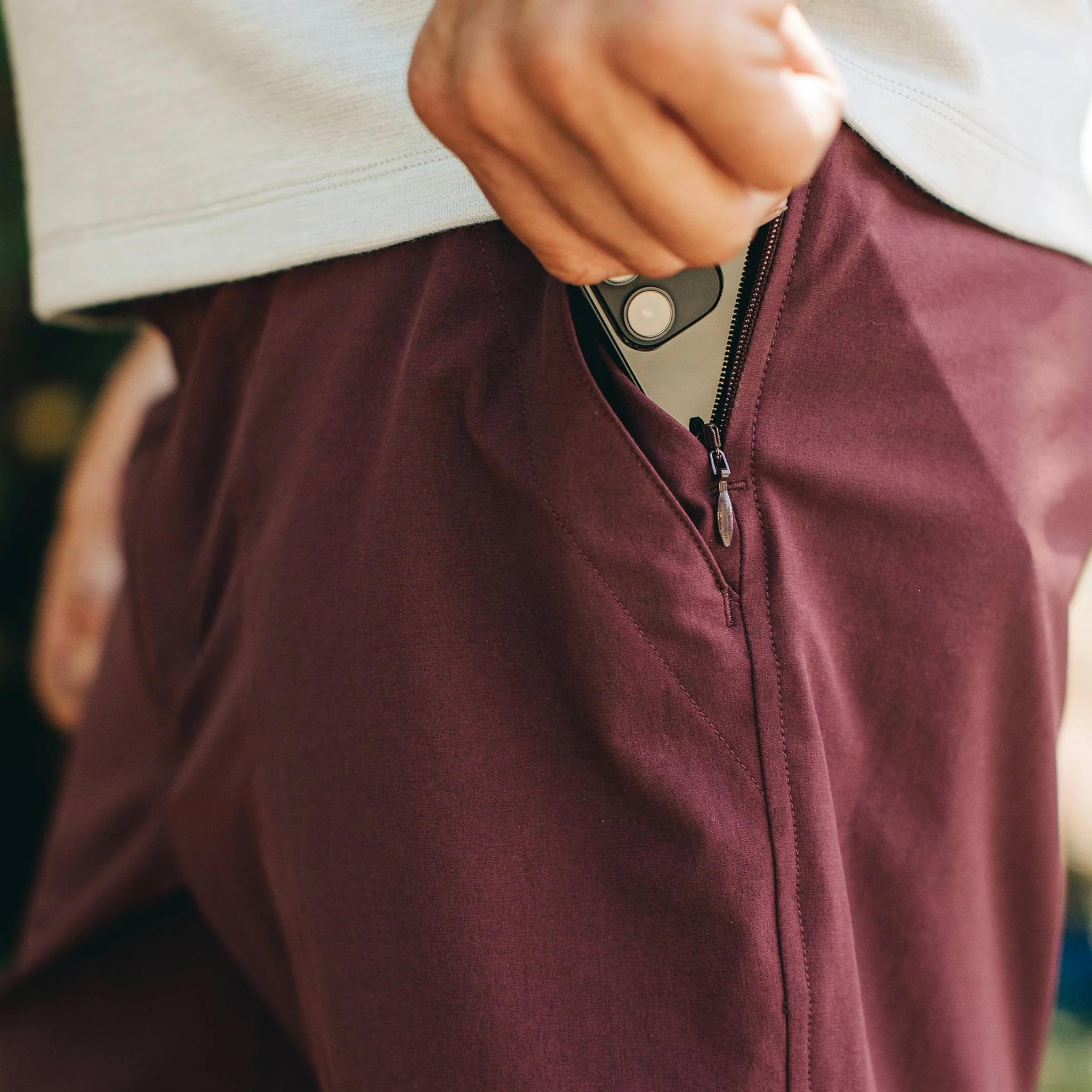 The Traverse Short in Wine - Image 4