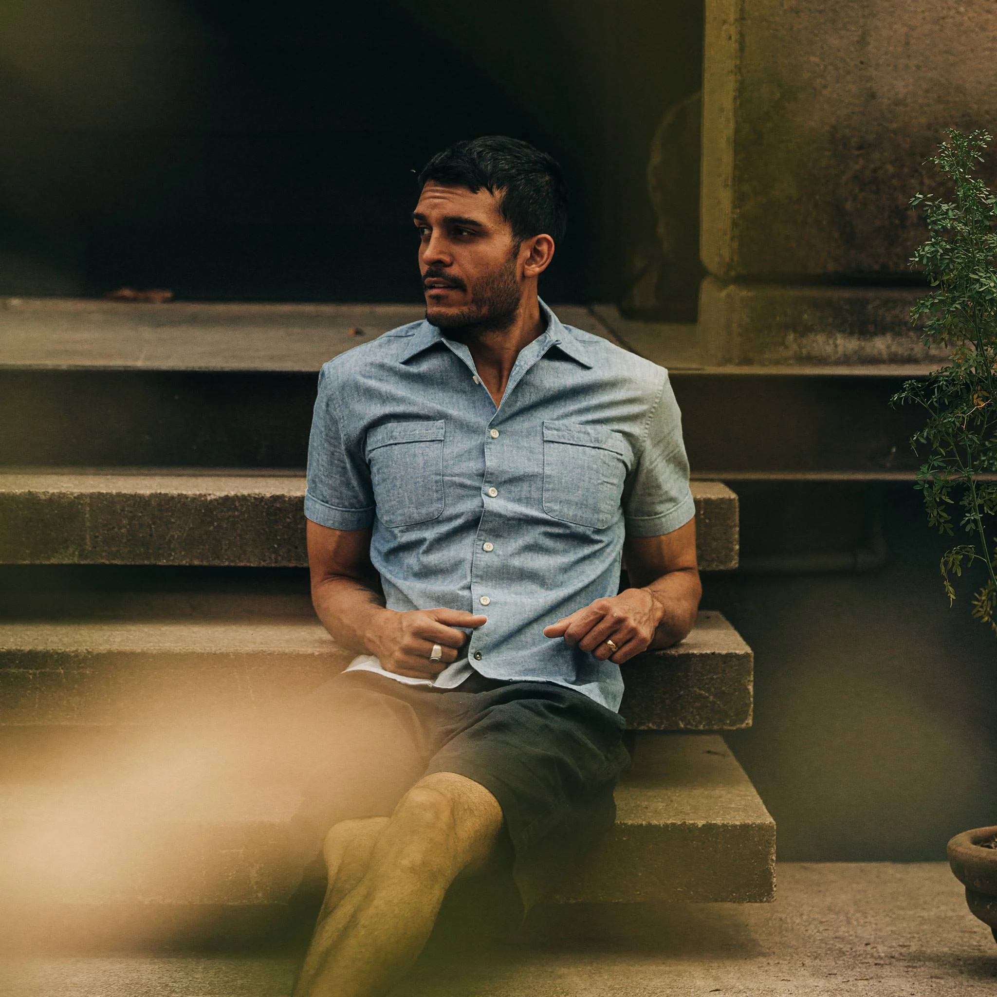 The Tulum in Blue Chambray - Image 2