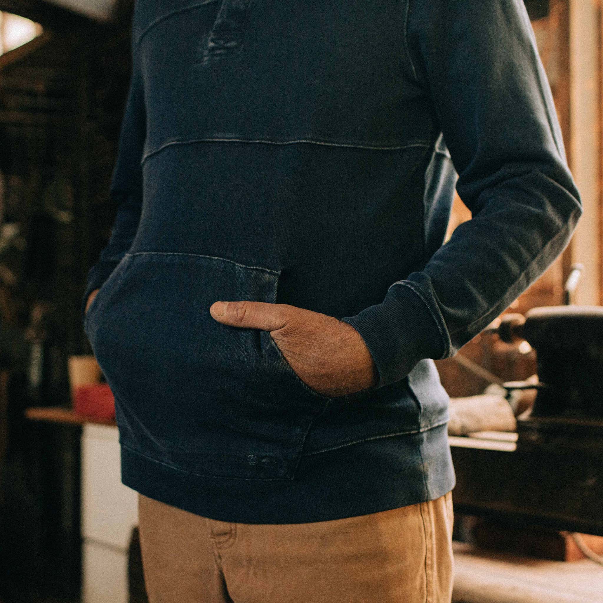 The Turnover Shirt in Washed Indigo - Image 4