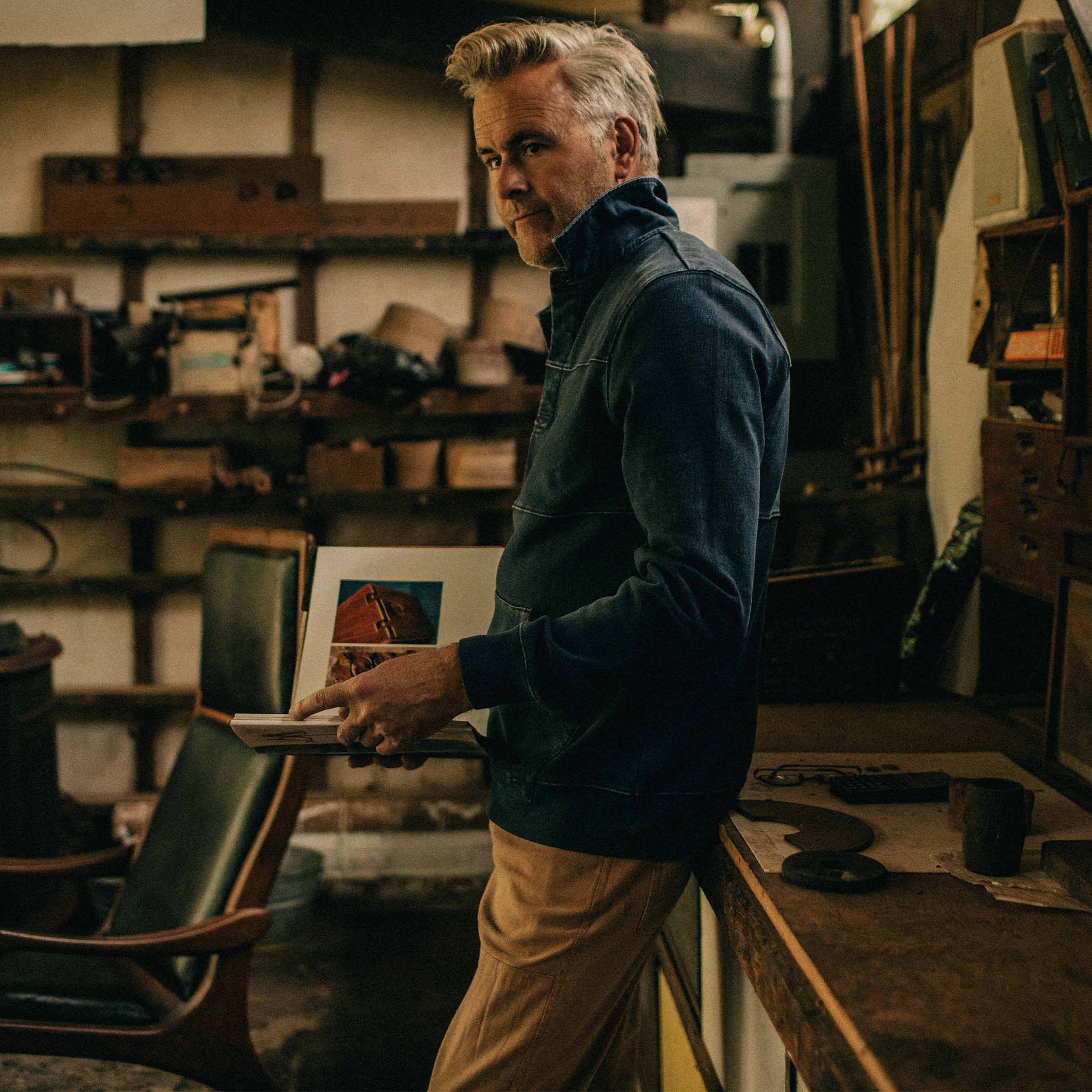 The Turnover Shirt in Washed Indigo - Image 5