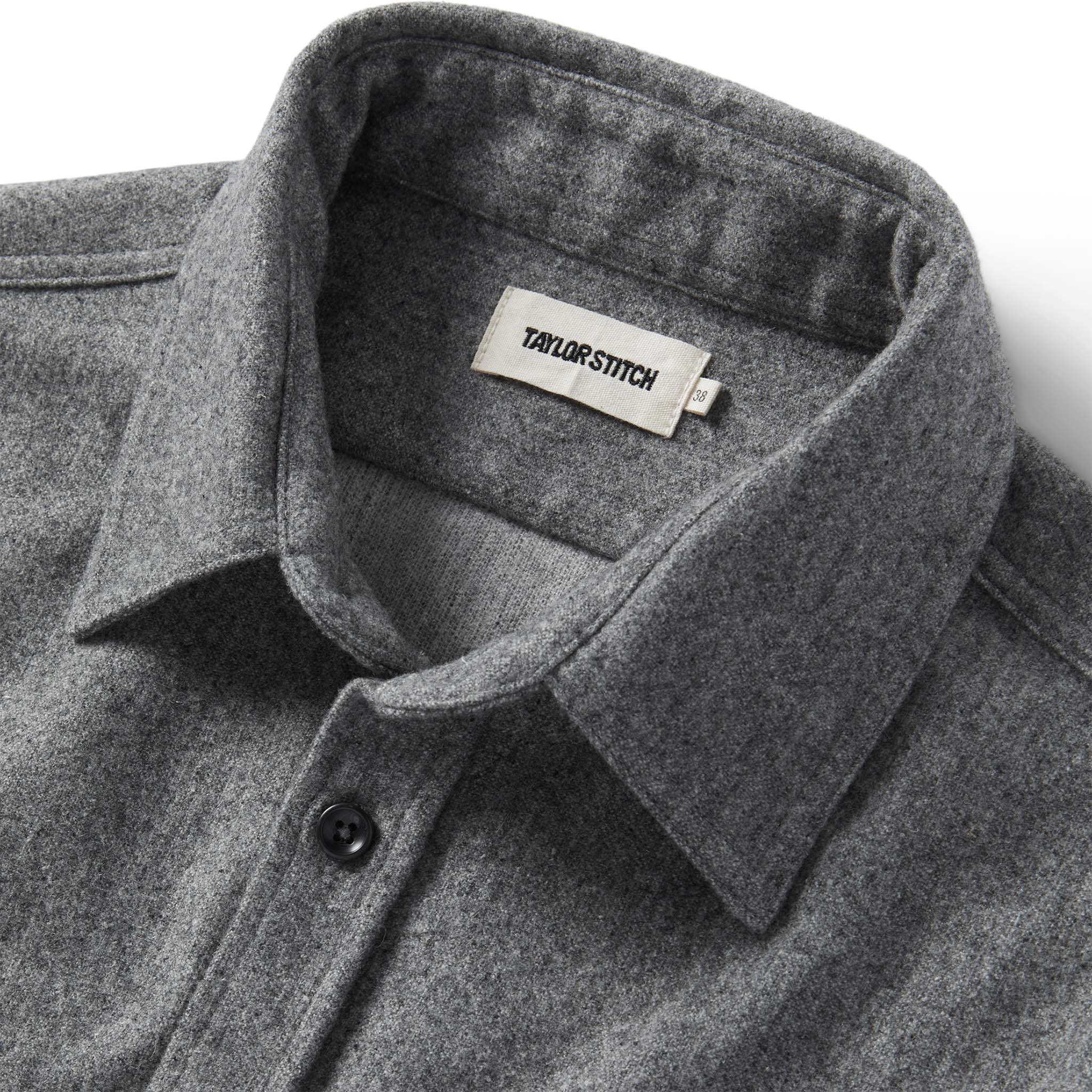 The Utility Shirt in Ash Donegal Wool - Image 5