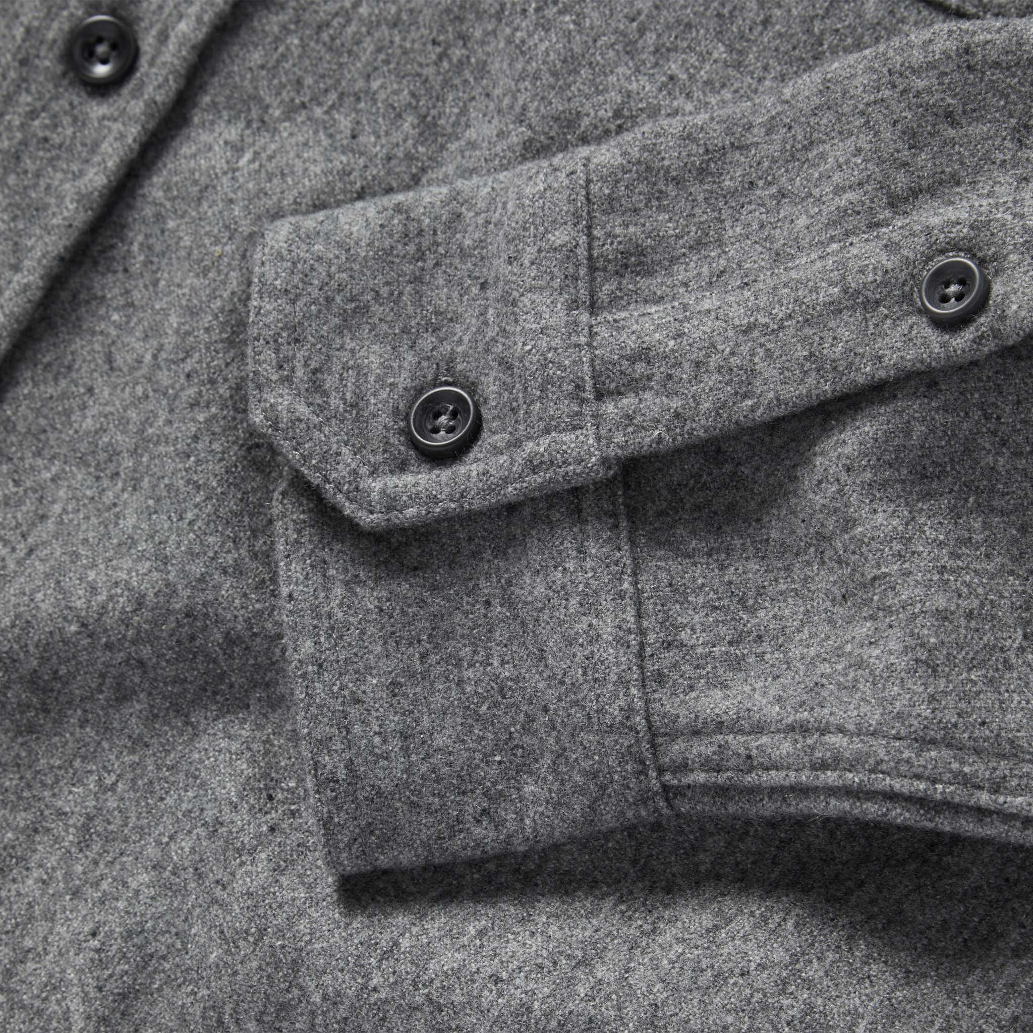 The Utility Shirt in Ash Donegal Wool - Image 6