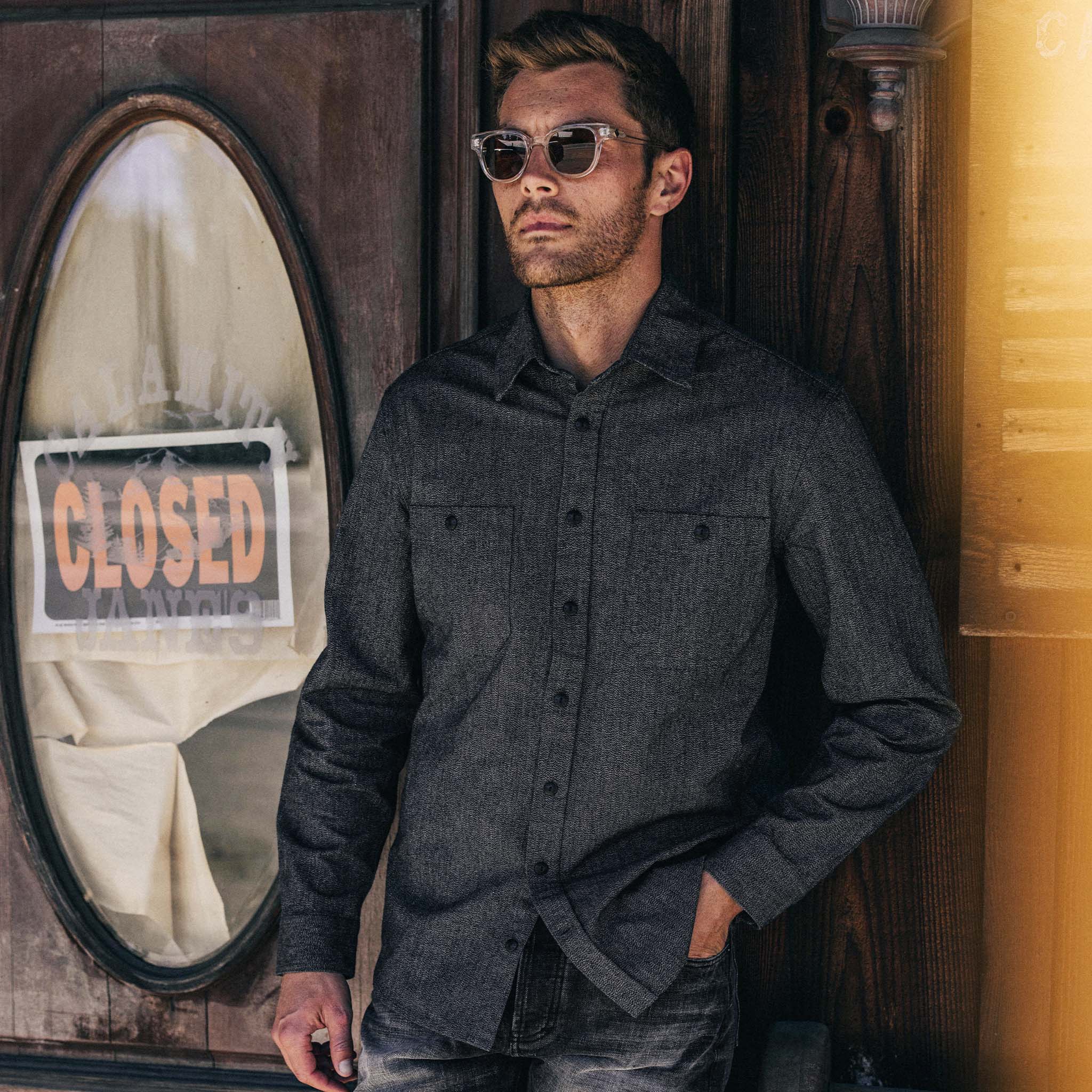 The Utility Shirt in Ash Jaspe - Image 2