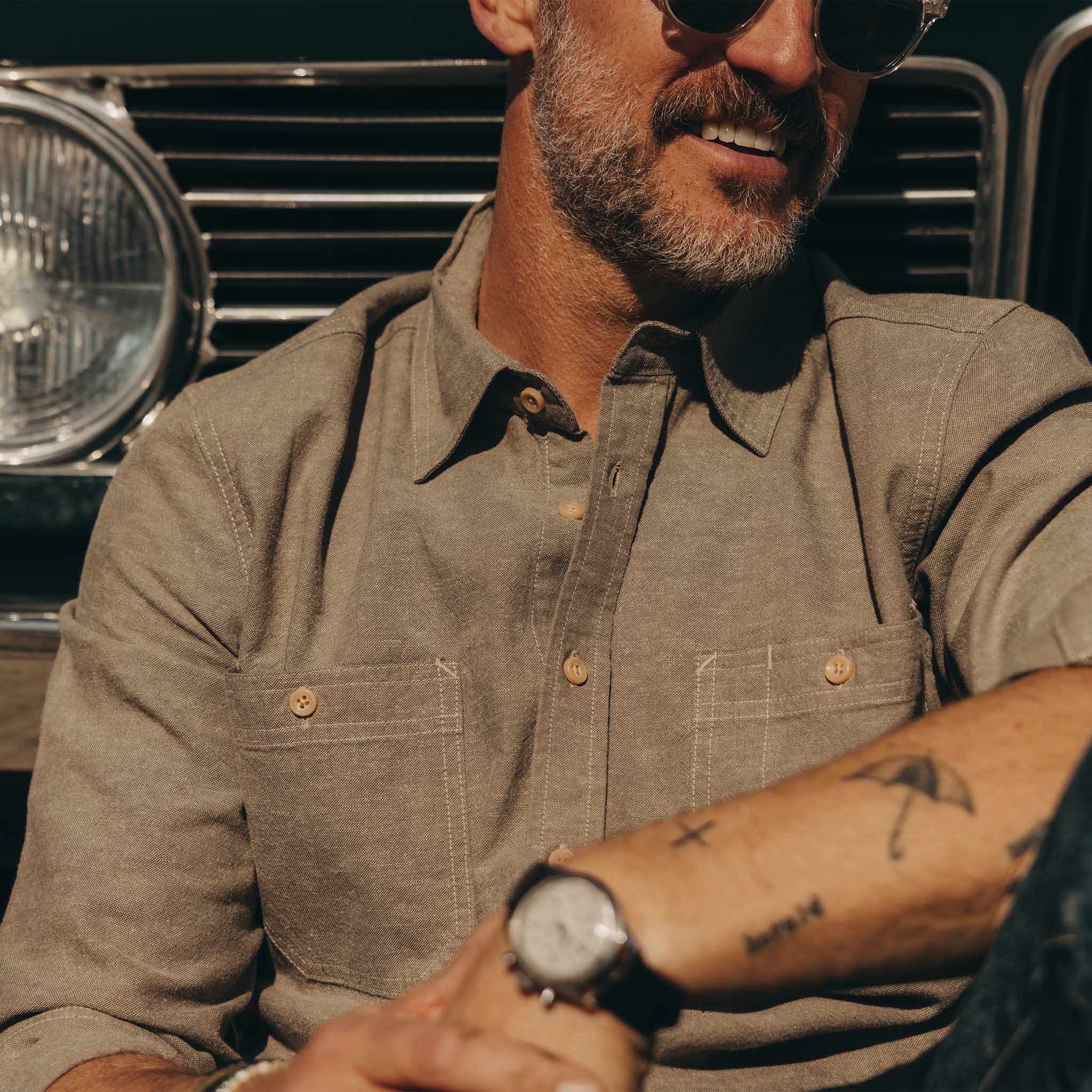 The Utility Shirt in Canteen Nep - Image 3