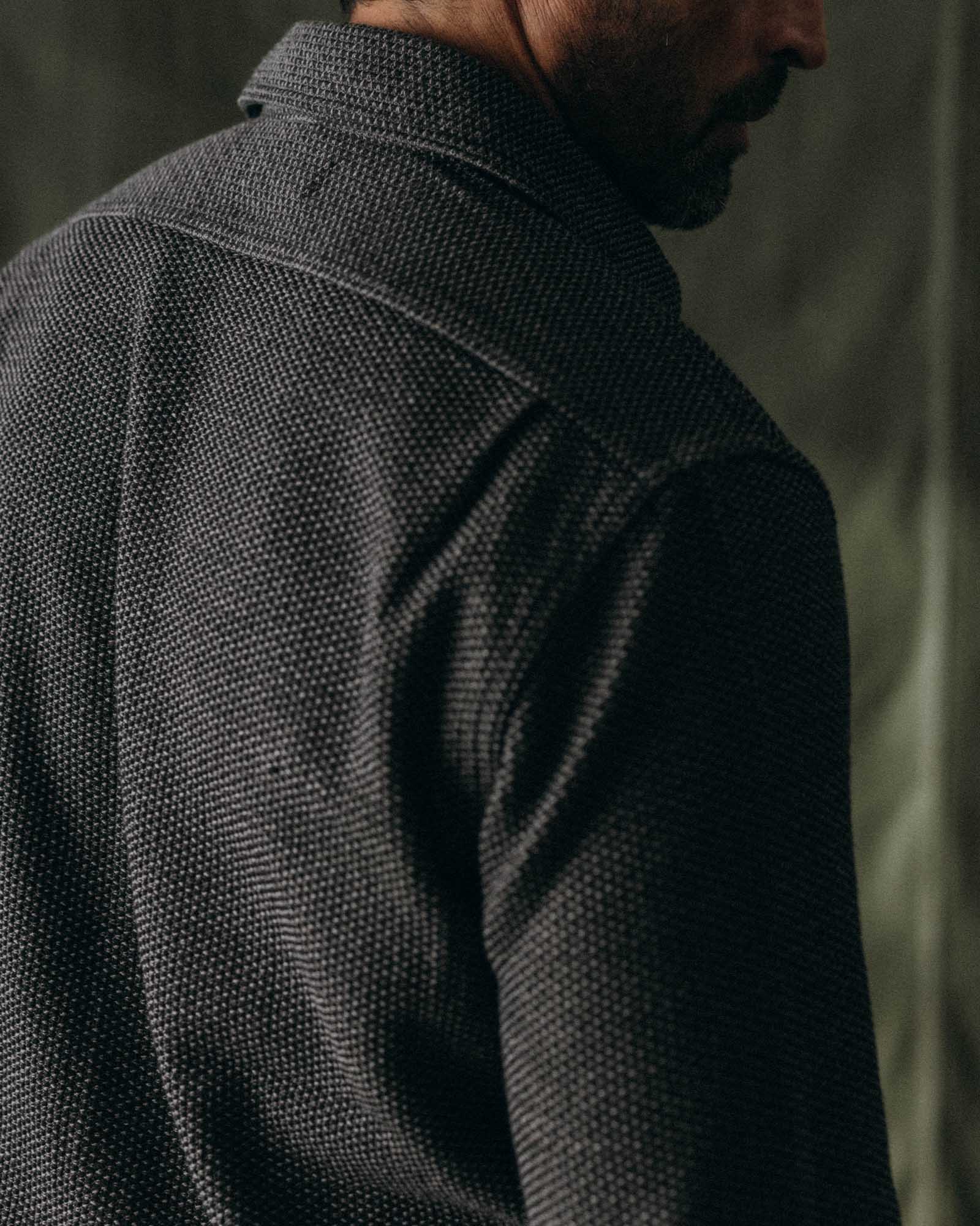 The Utility Shirt in Charcoal Sashiko - Image 3