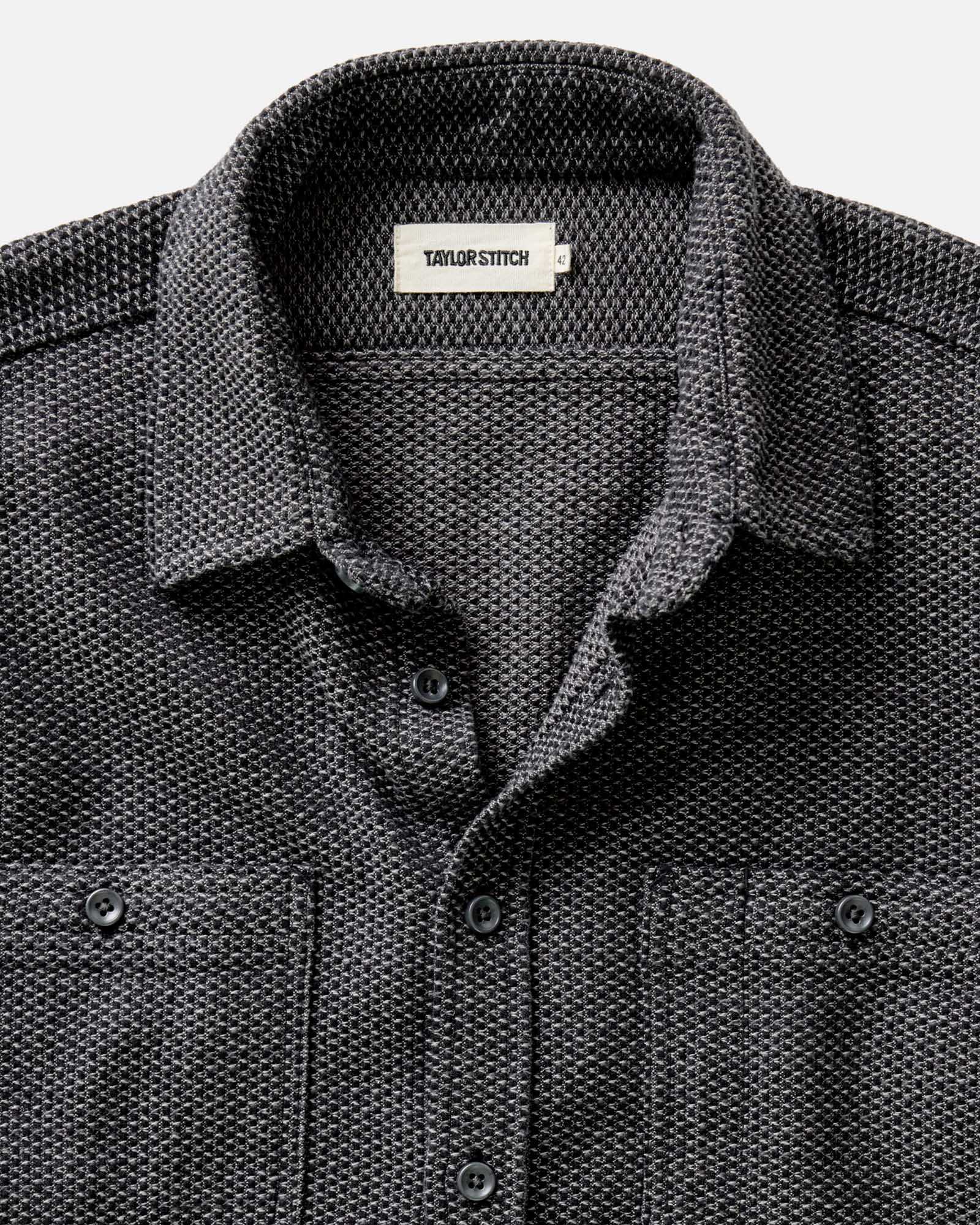The Utility Shirt in Charcoal Sashiko - Image 4