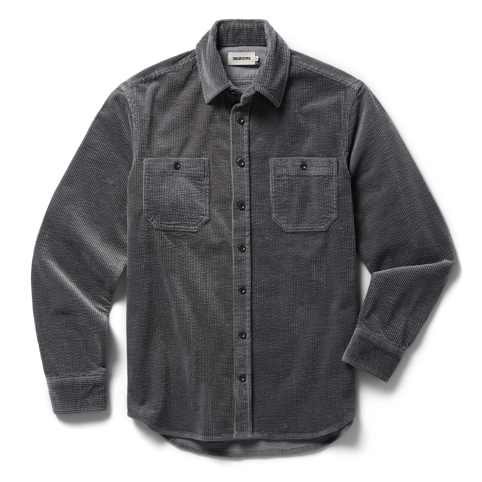 The Utility Shirt in Dark Charcoal Crepe Cord - Image 7