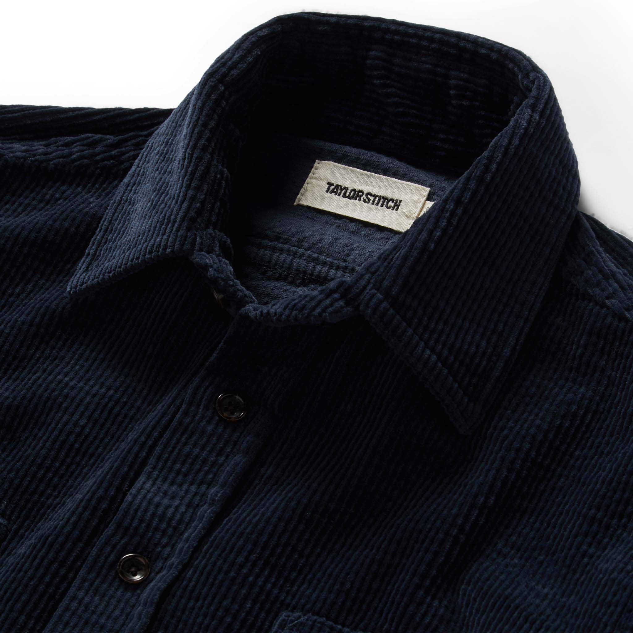 The Utility Shirt in Dark Navy Crepe Cord - Image 5
