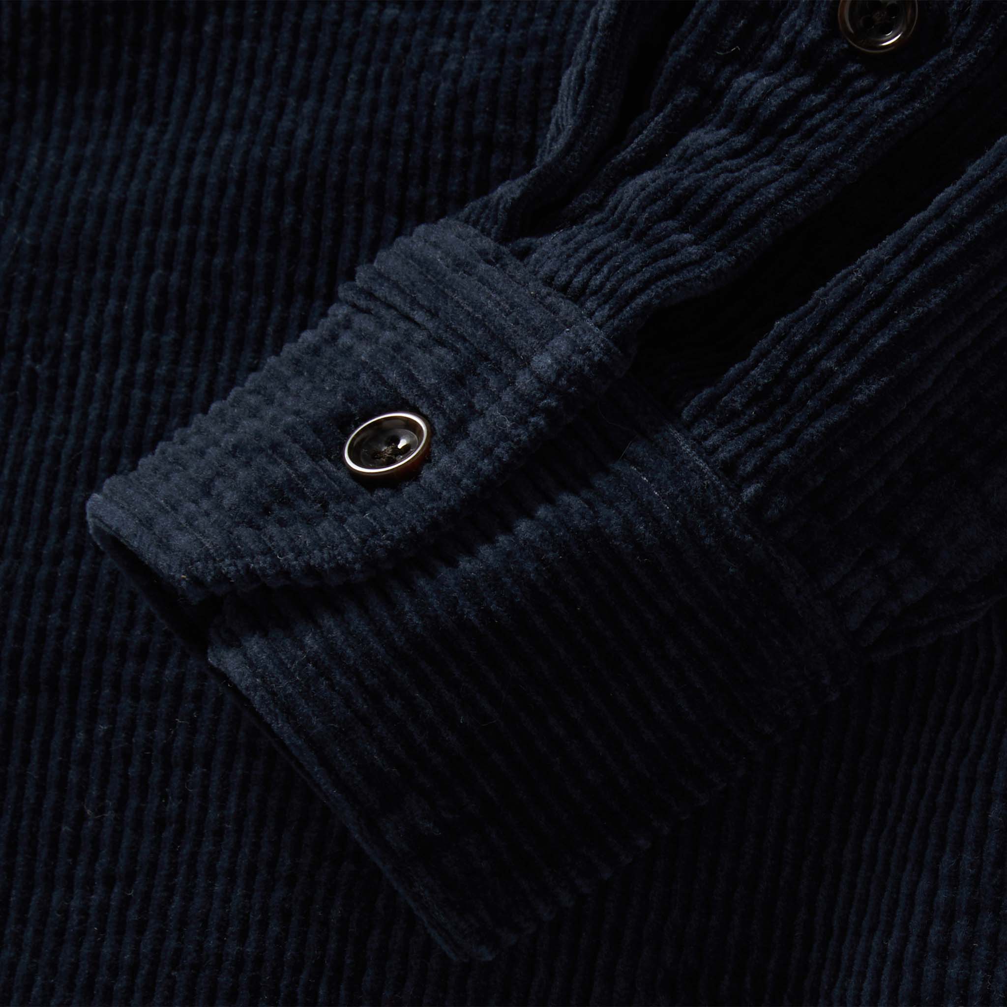 The Utility Shirt in Dark Navy Crepe Cord - Image 6