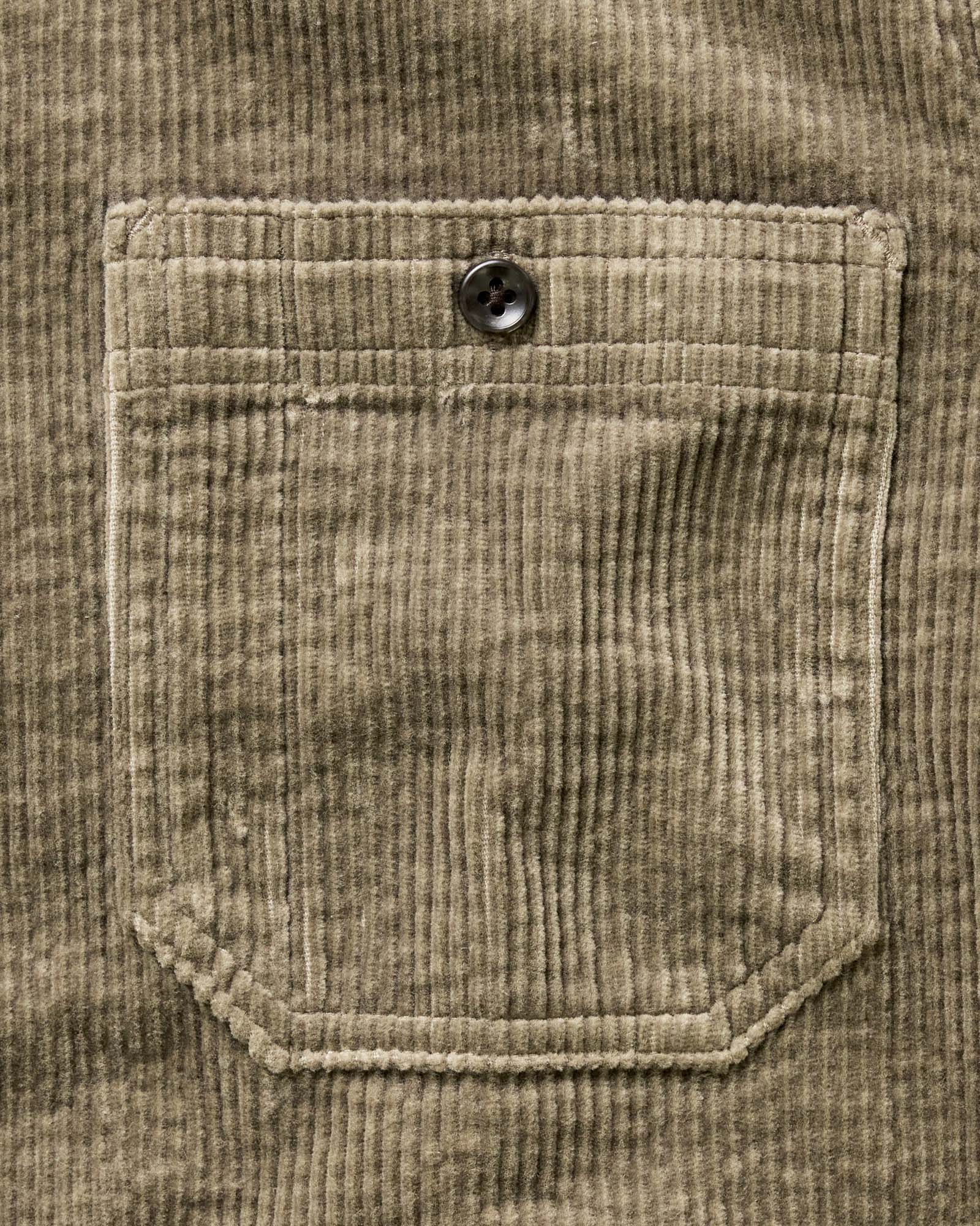 The Utility Shirt in Fatigue Olive Corduroy - Image 9