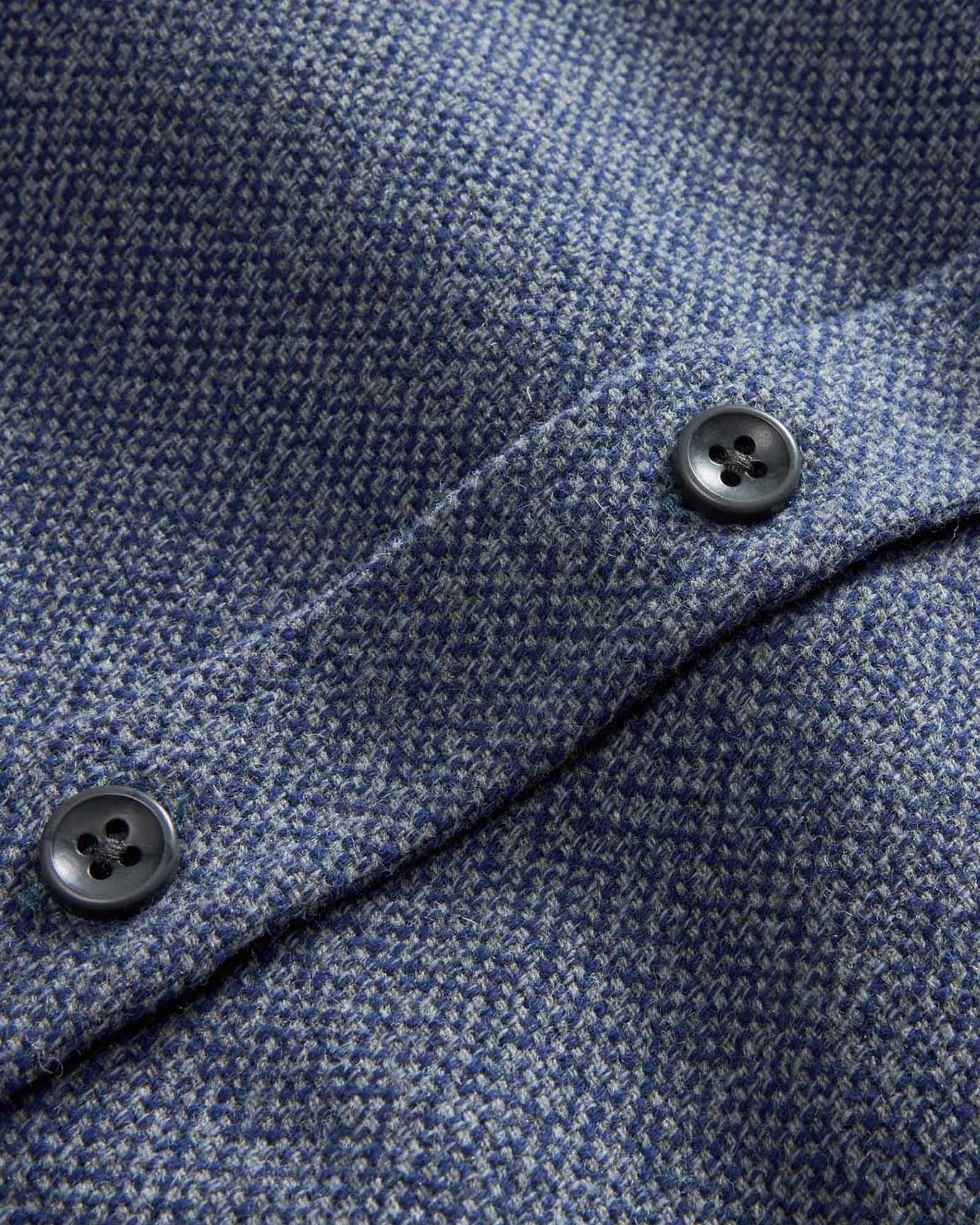 The Utility Shirt in Indigo Ash Wool Canvas - Image 8