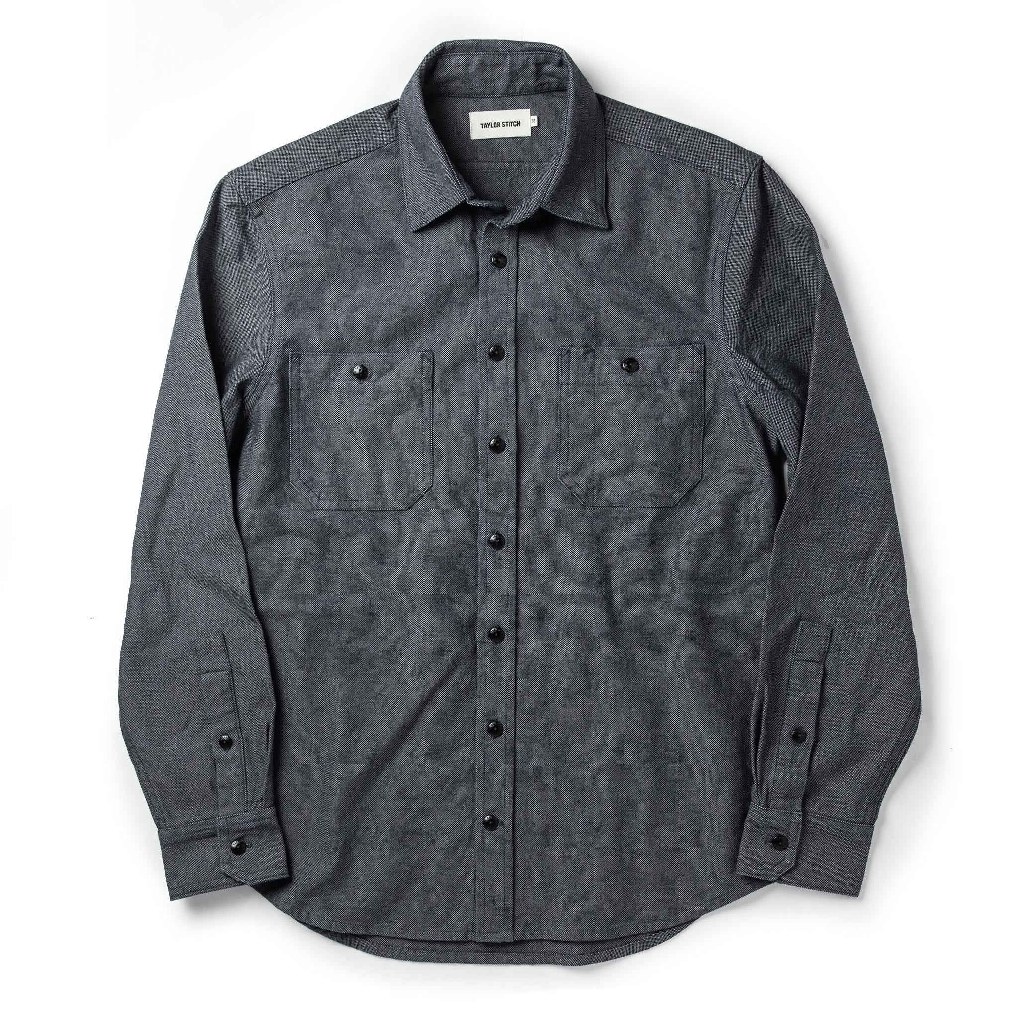 The Utility Shirt in Indigo Crosshatch - Image 10